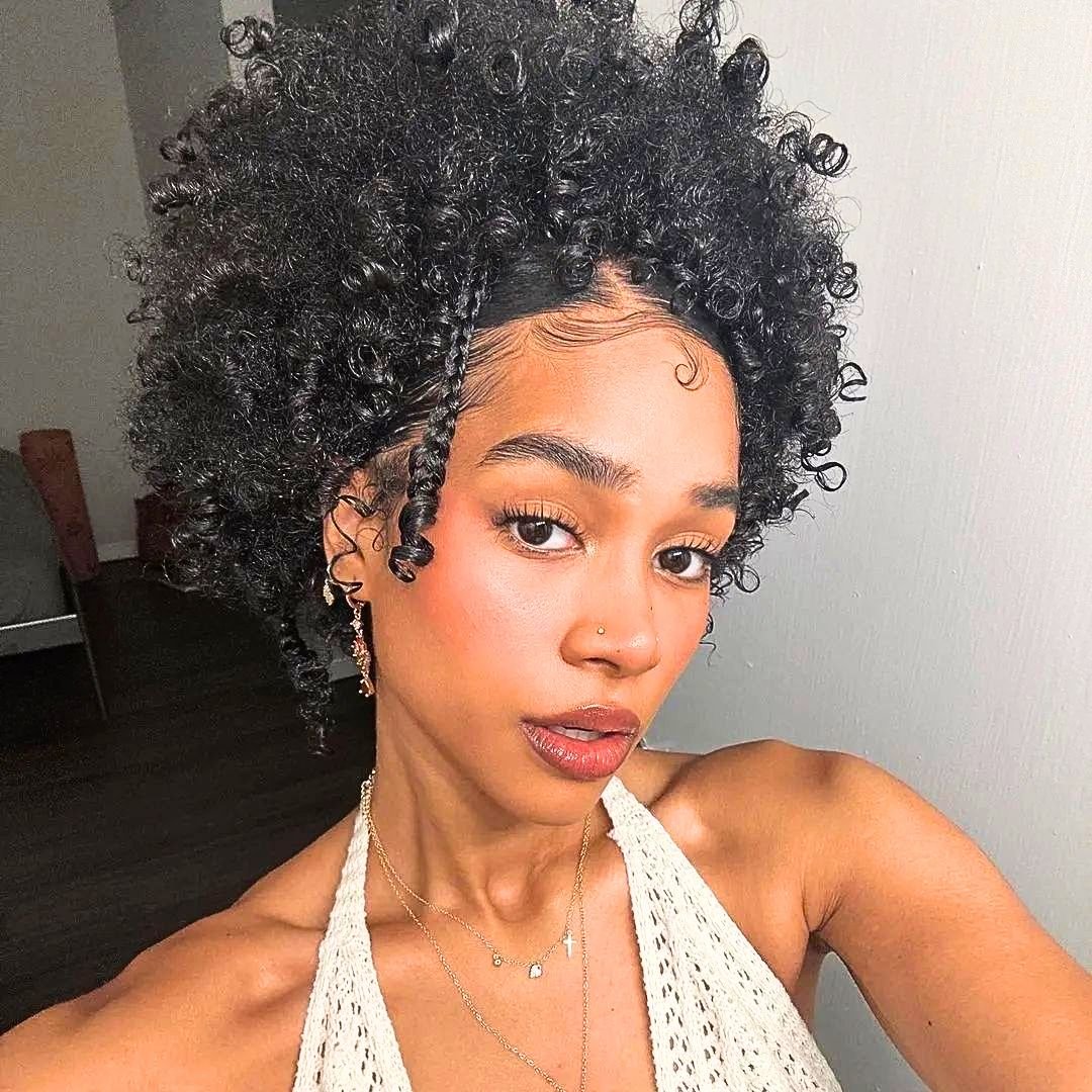natural hairstyle for teenage girl
