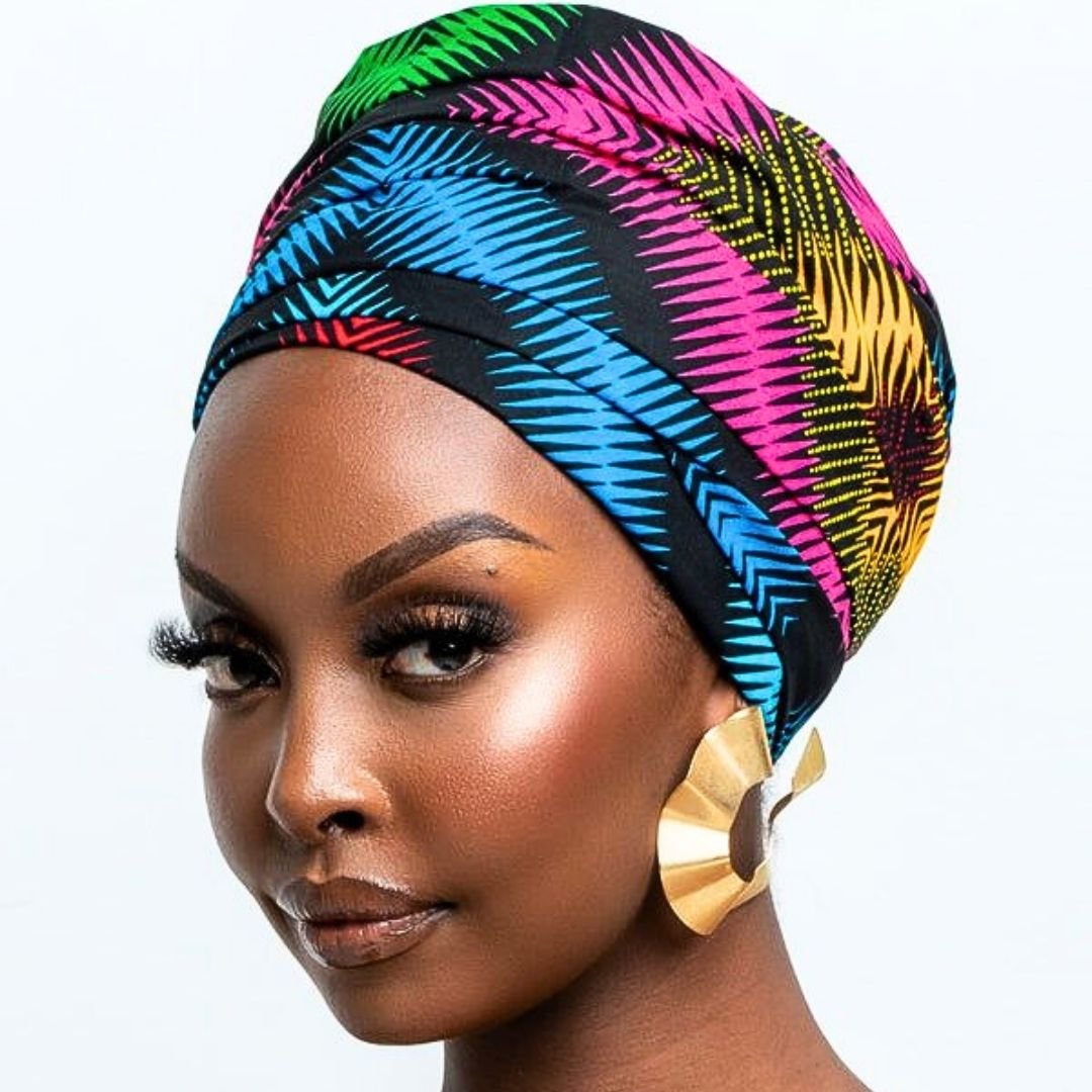 head scarf on natural hair
