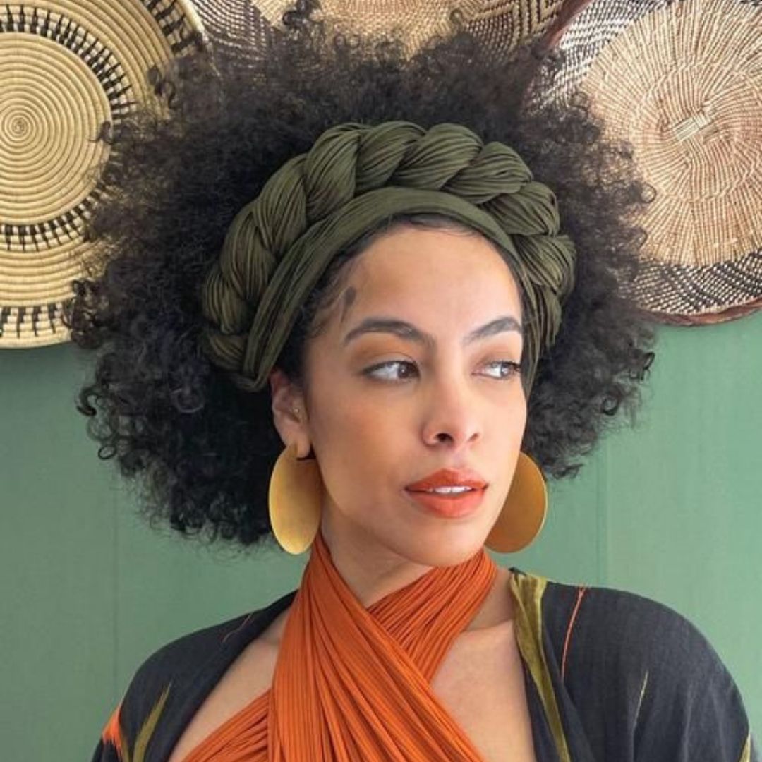 headwrap on natural hair
