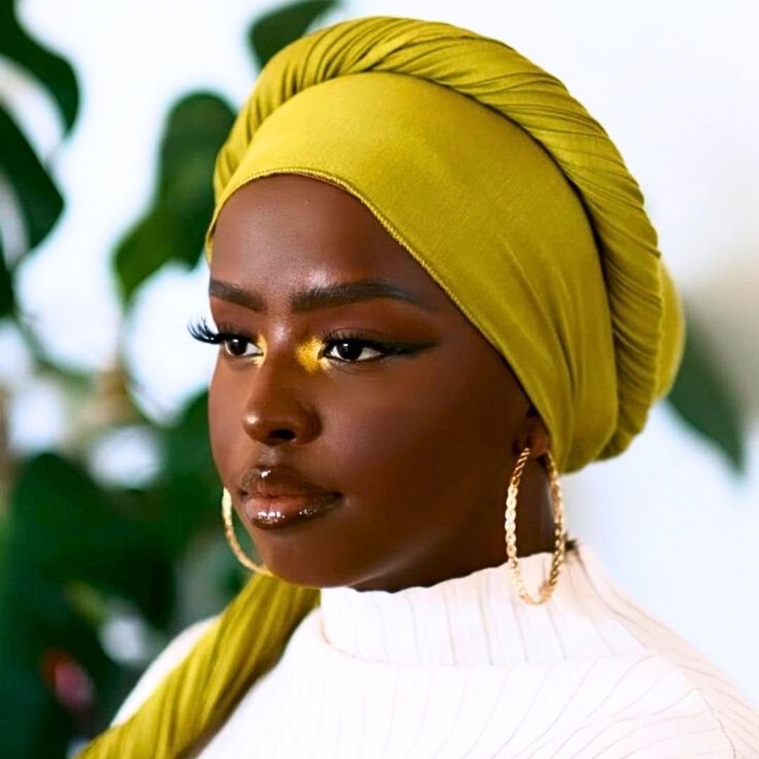 head wrap style on black women