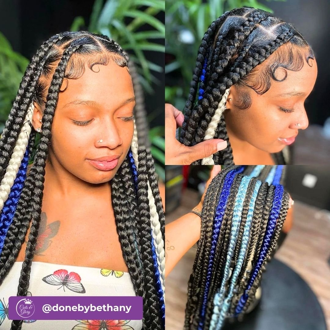 Large braids with edges