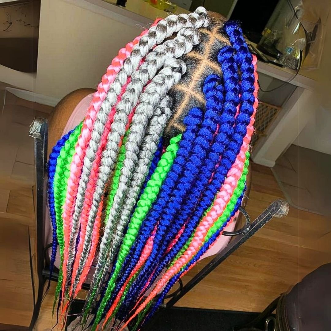 jumbo braids on black girls