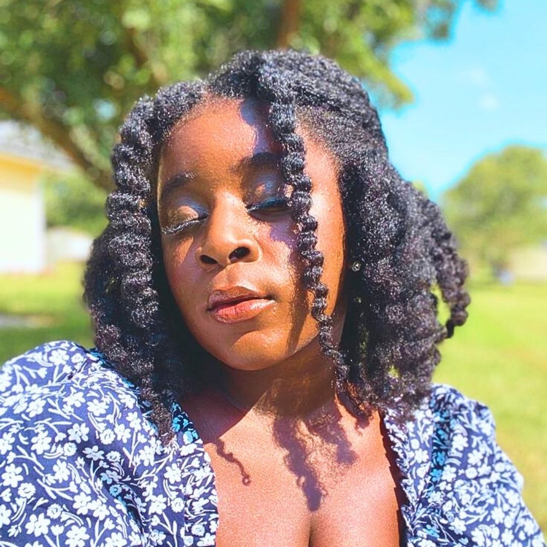 short natural twist out on black women