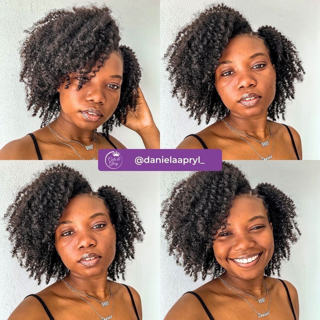 side part twist out hairstyle
