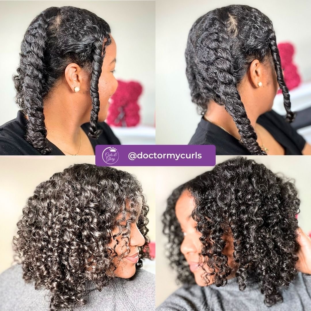 easy twist out hairstyle on black women