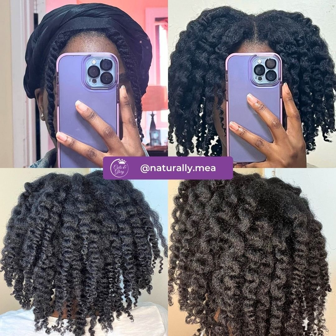 twist out on 4c hair