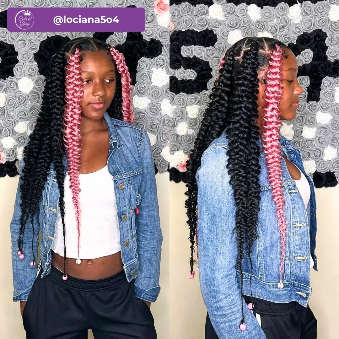 Passion braids on black girls
