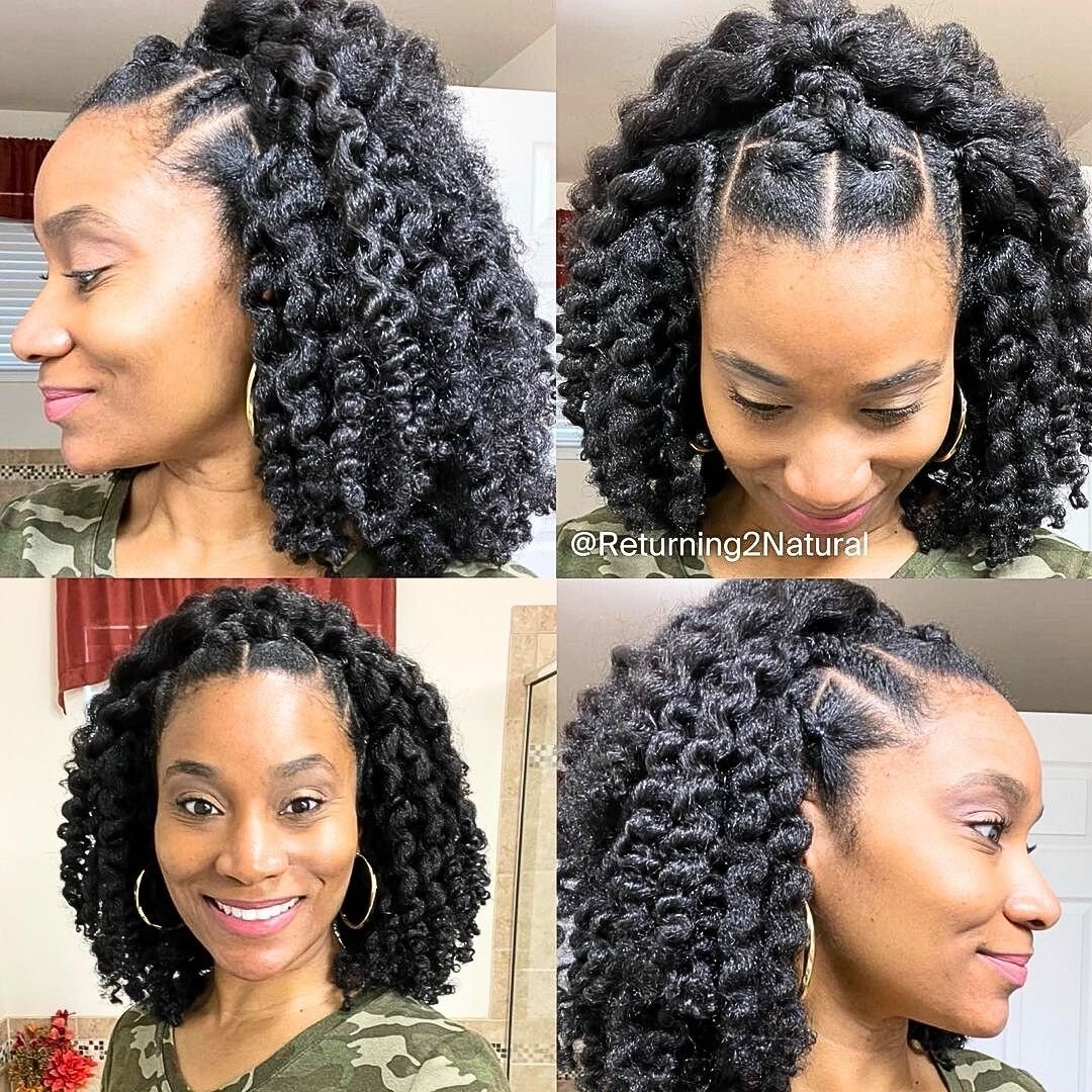 cute twist out hairstyle