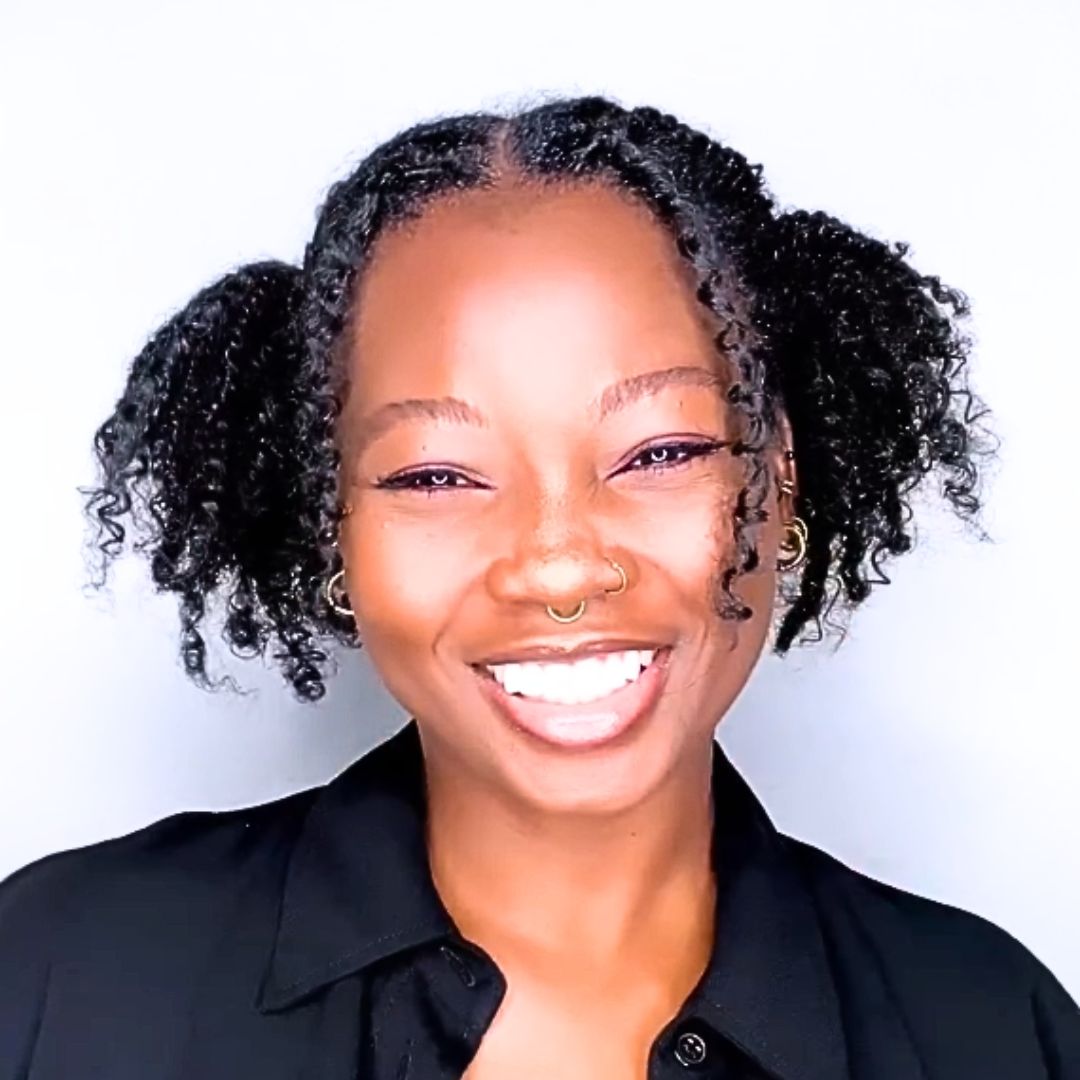 simple natural hairstyle for work