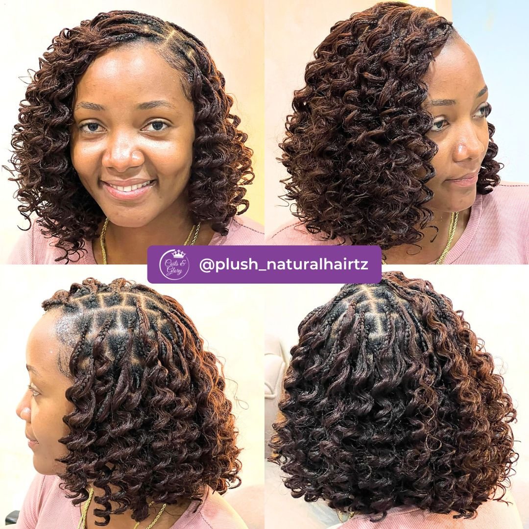short curly hairst6yle for black girls