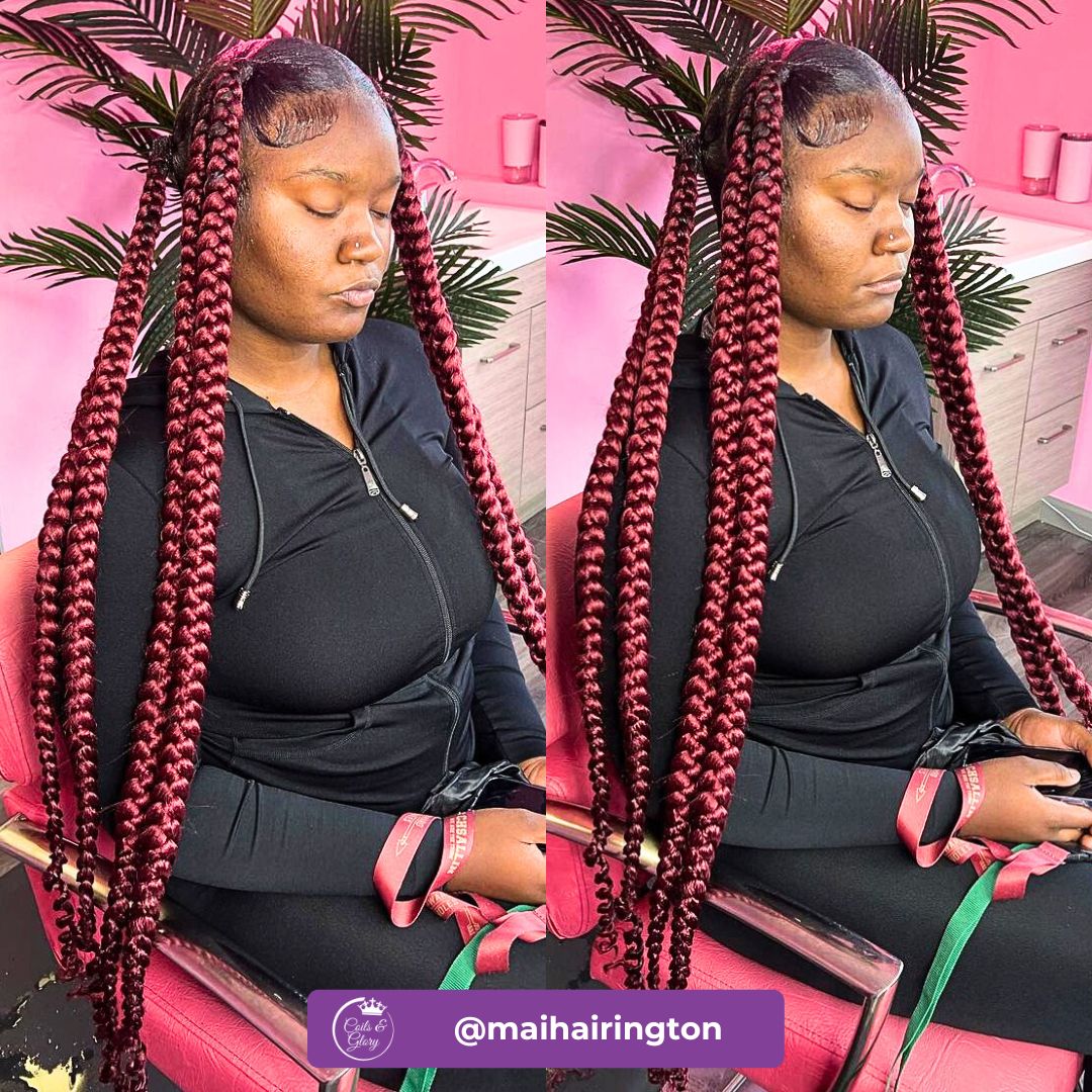 long jumbo braids on black girls