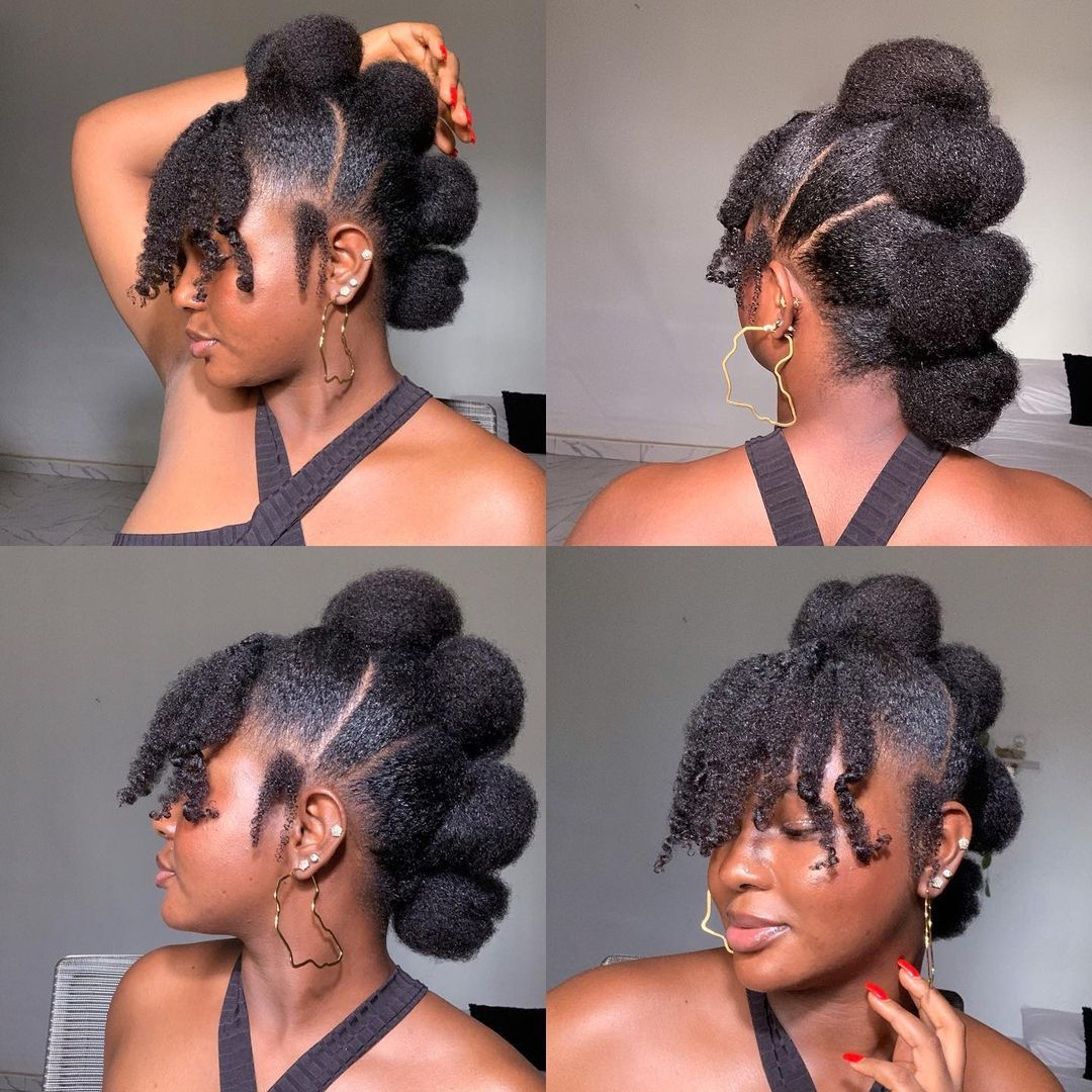 updo mohawk on black girls