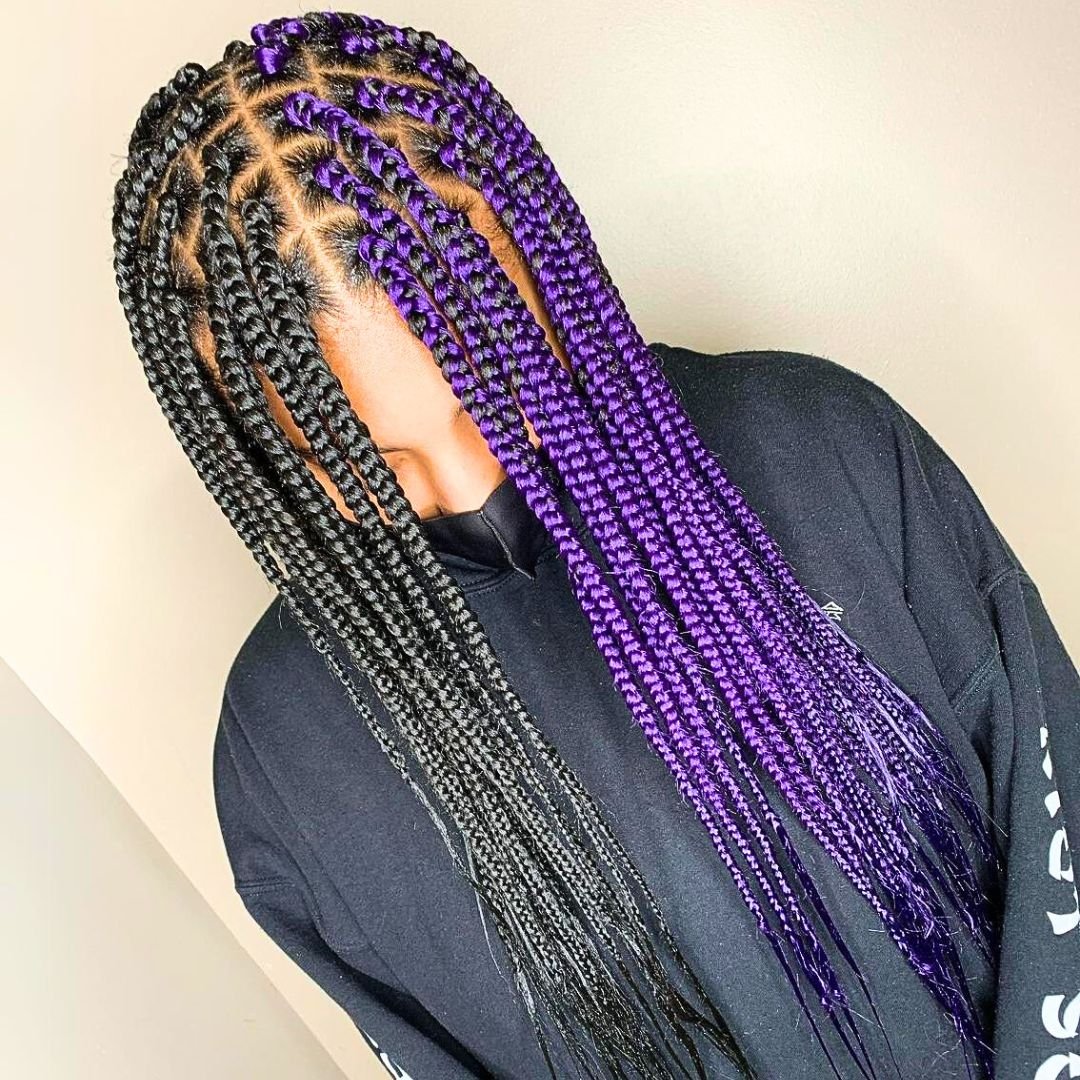 box braids hairstyle on teenagers