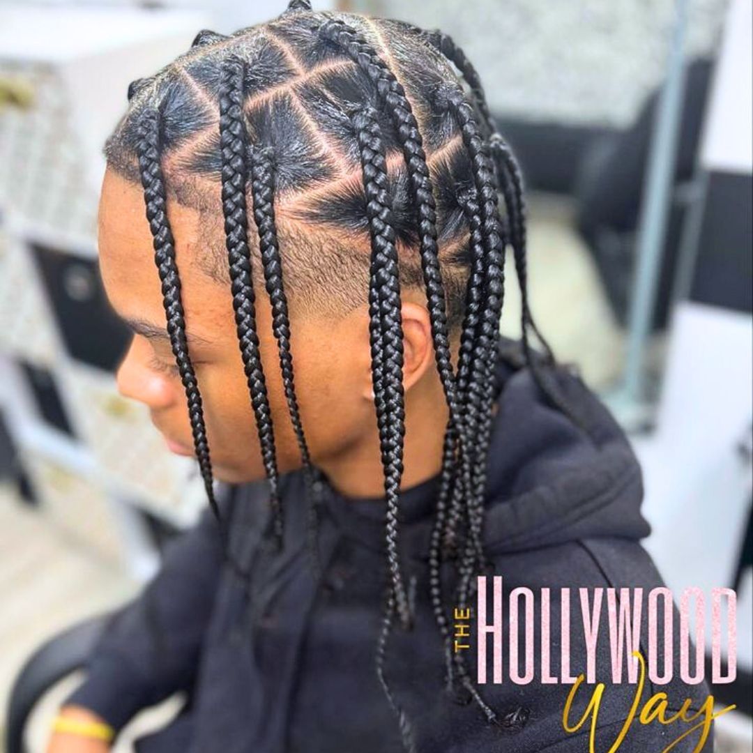 men long box braids
