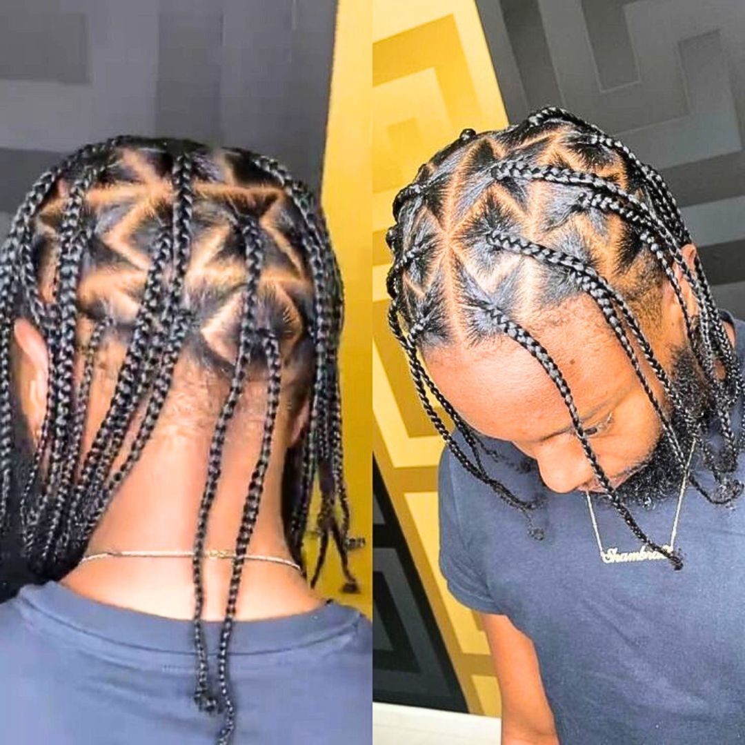 box braids male short