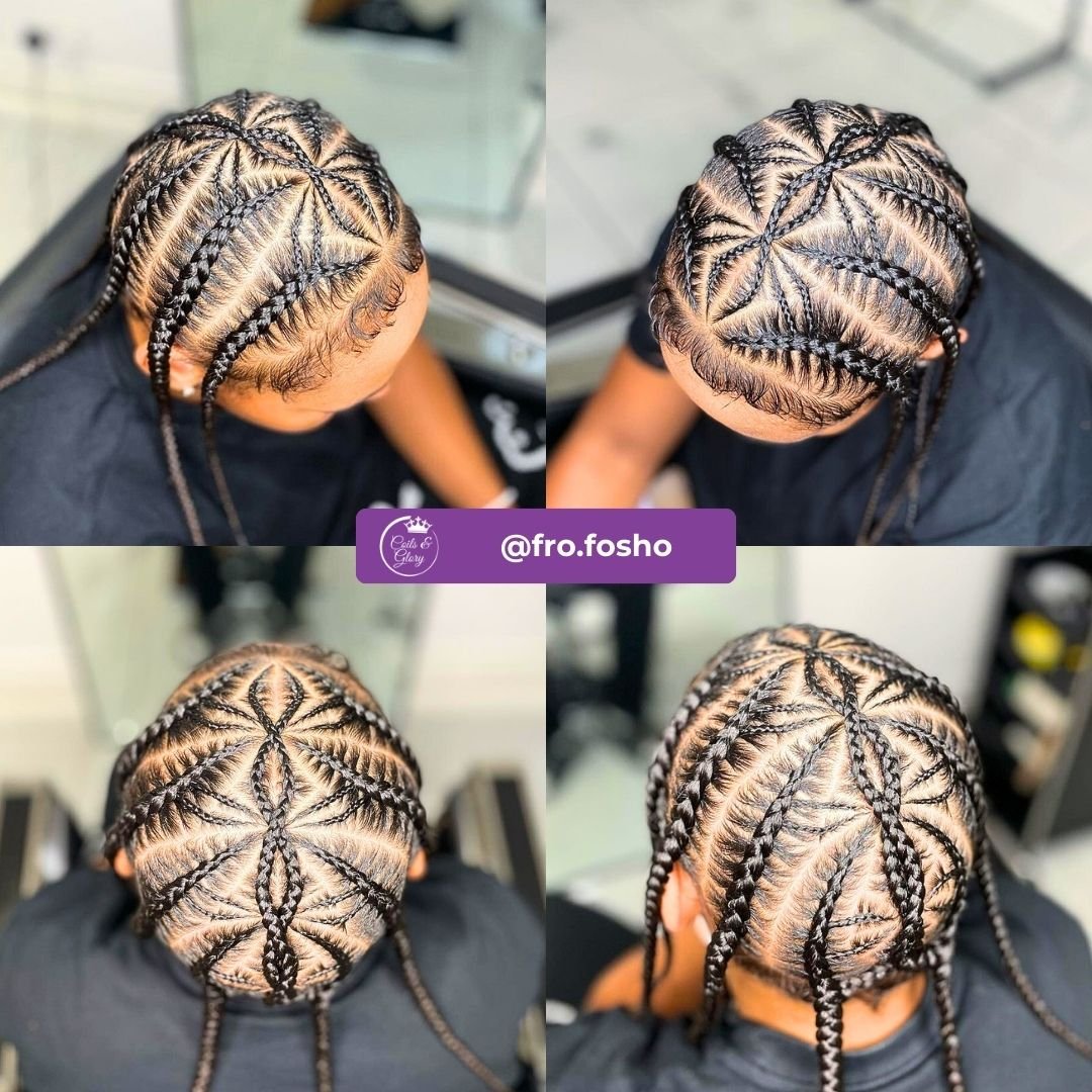 Freestyle pop smoke braids on men