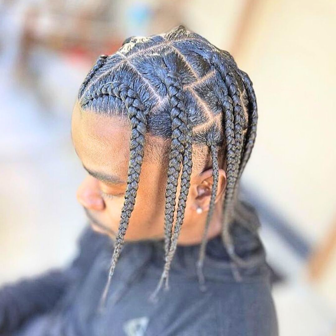 medium sized box braids
