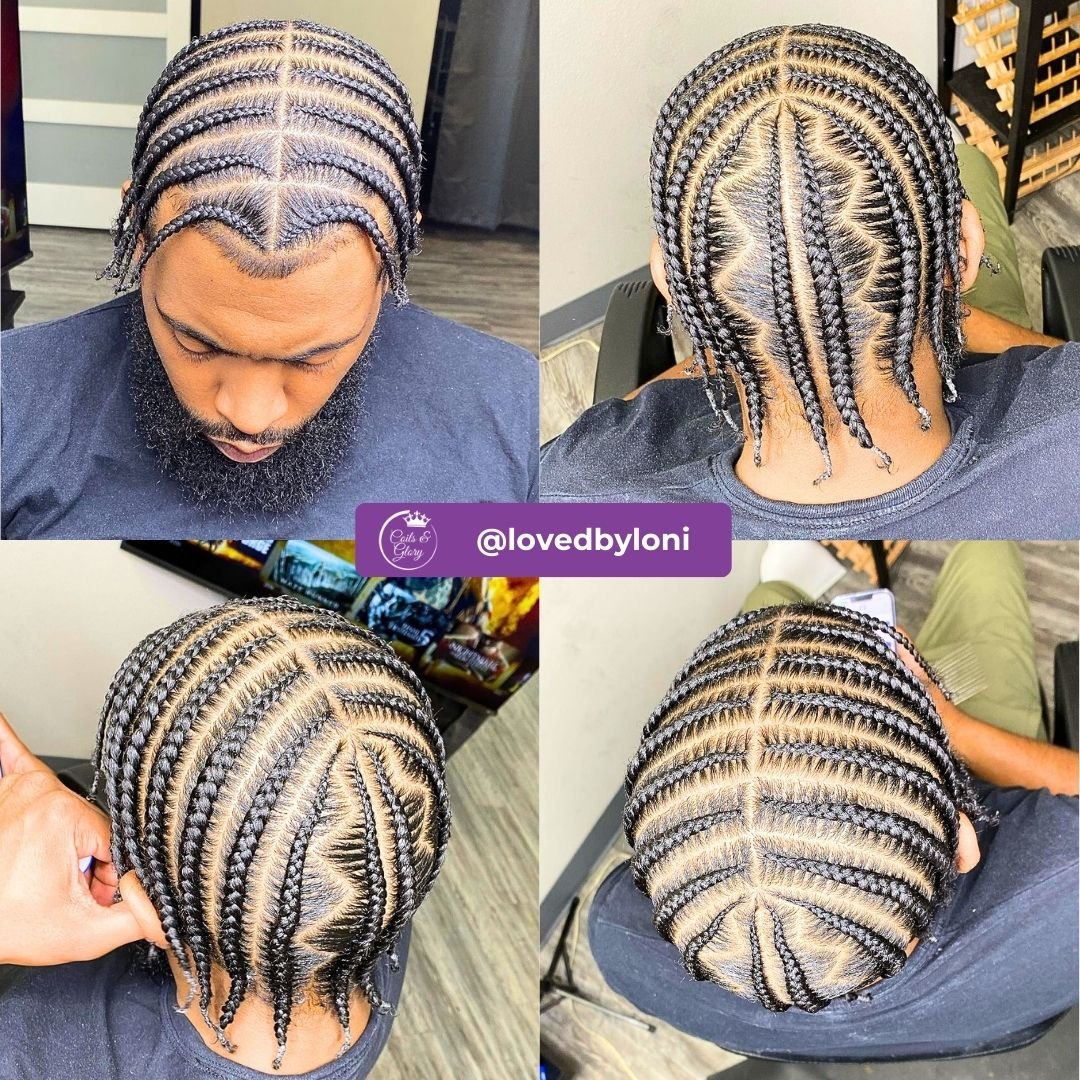 Mens mini pop smoke braids
