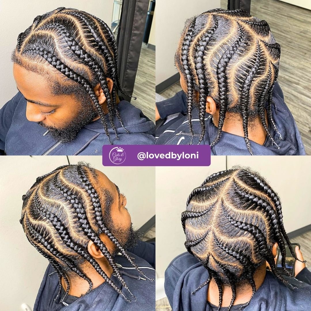 Short knotless pop smoke braids
