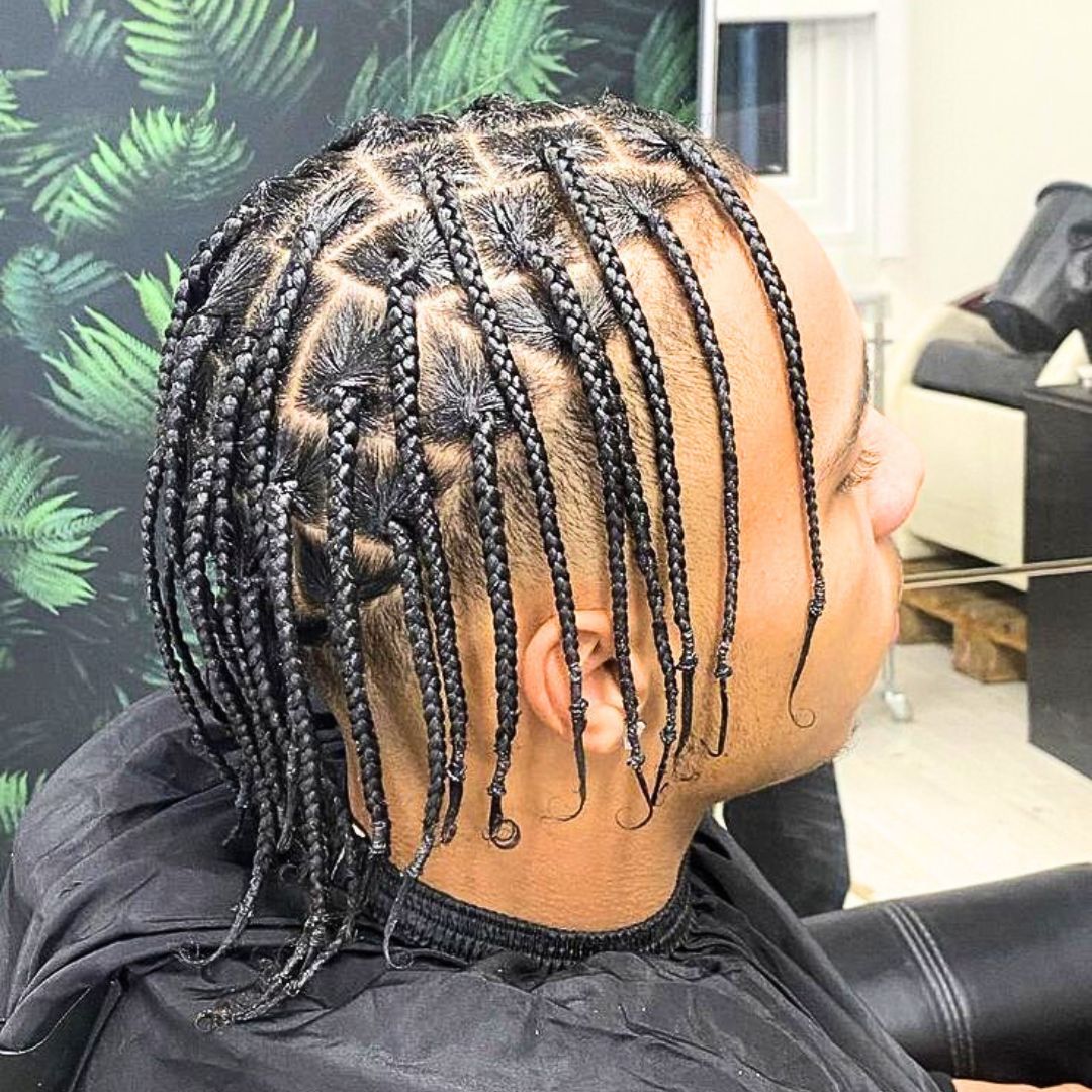 boy braids short hair