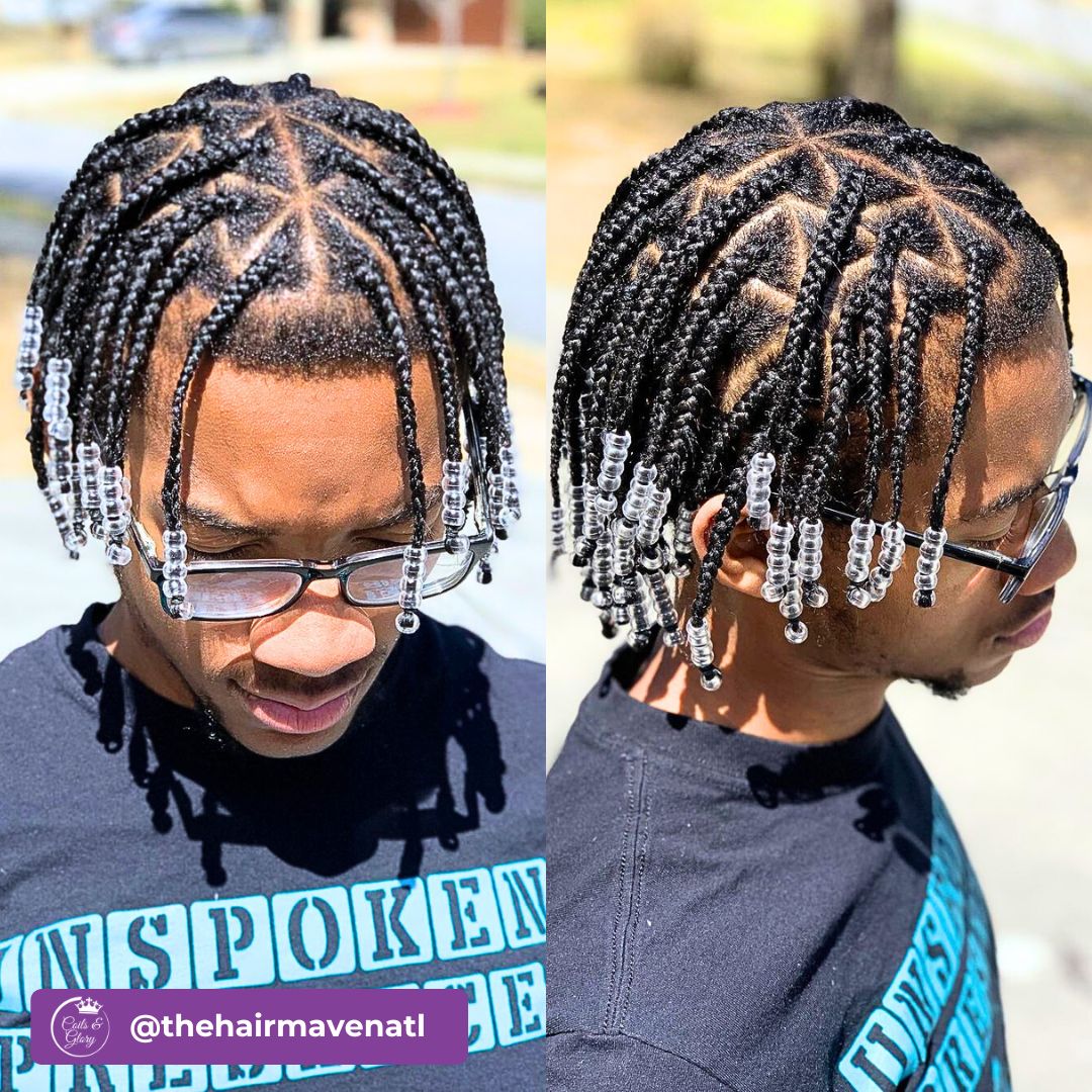 braids with accessories on men
