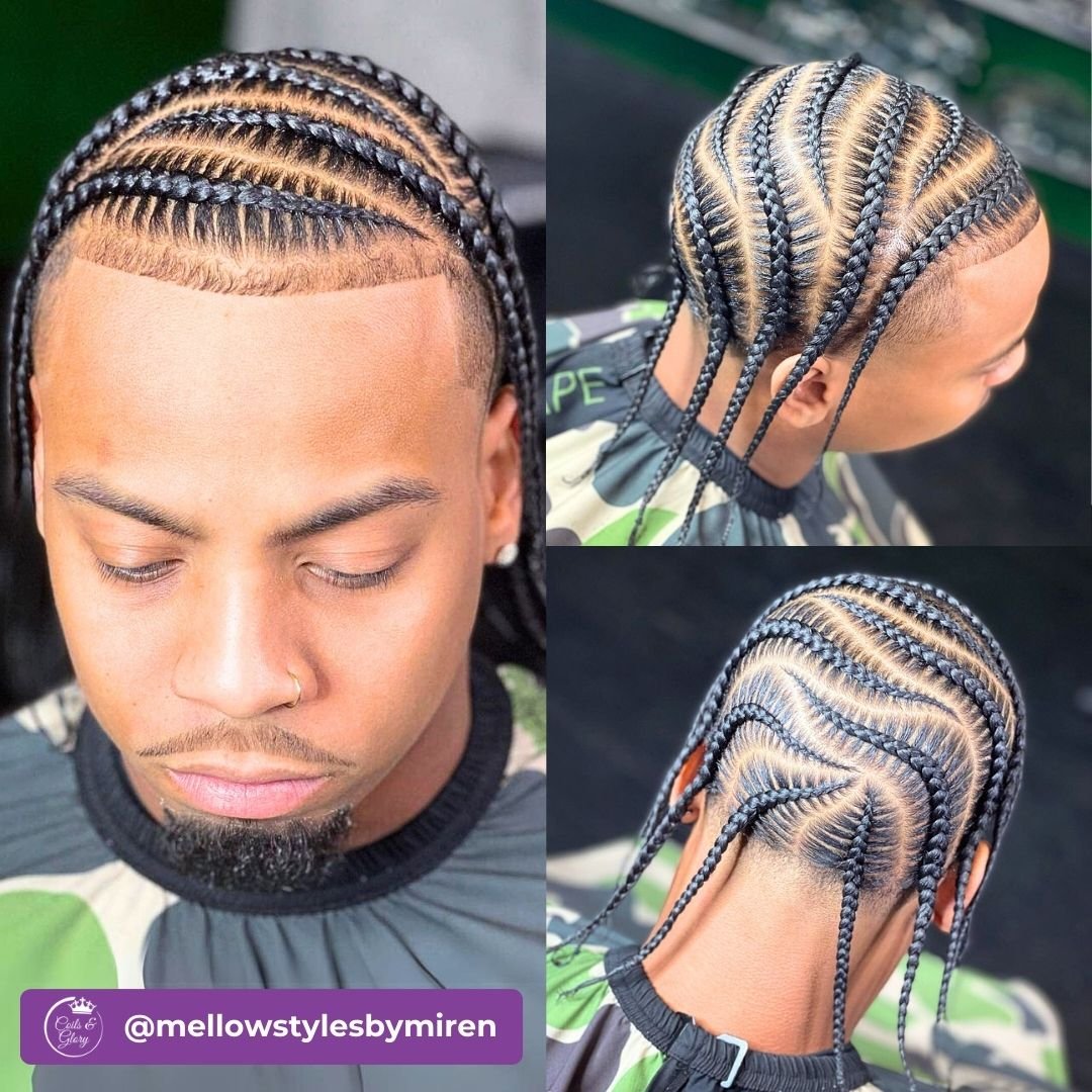 Braids hairstyle on Black Men