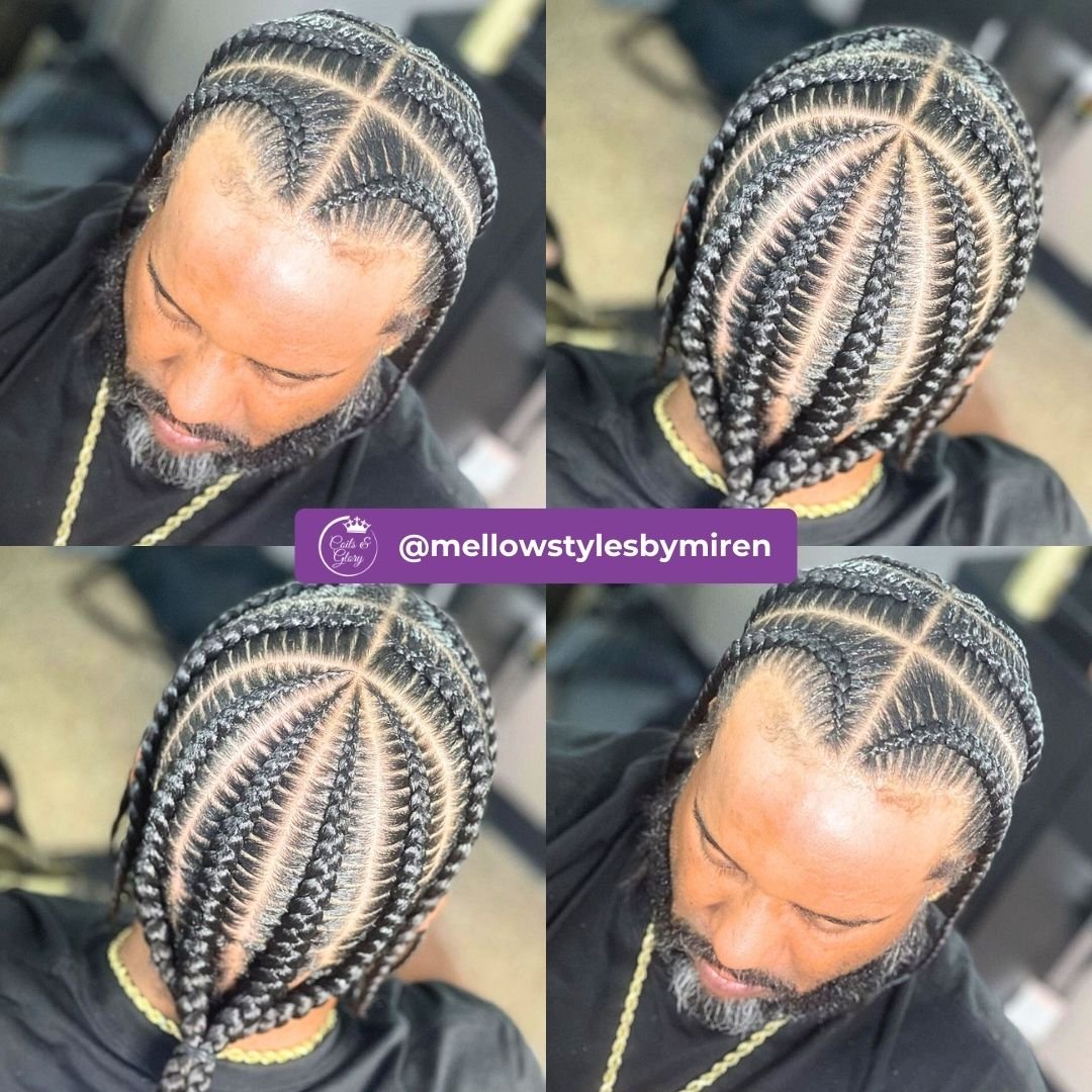 Pop smoke braids with Beard