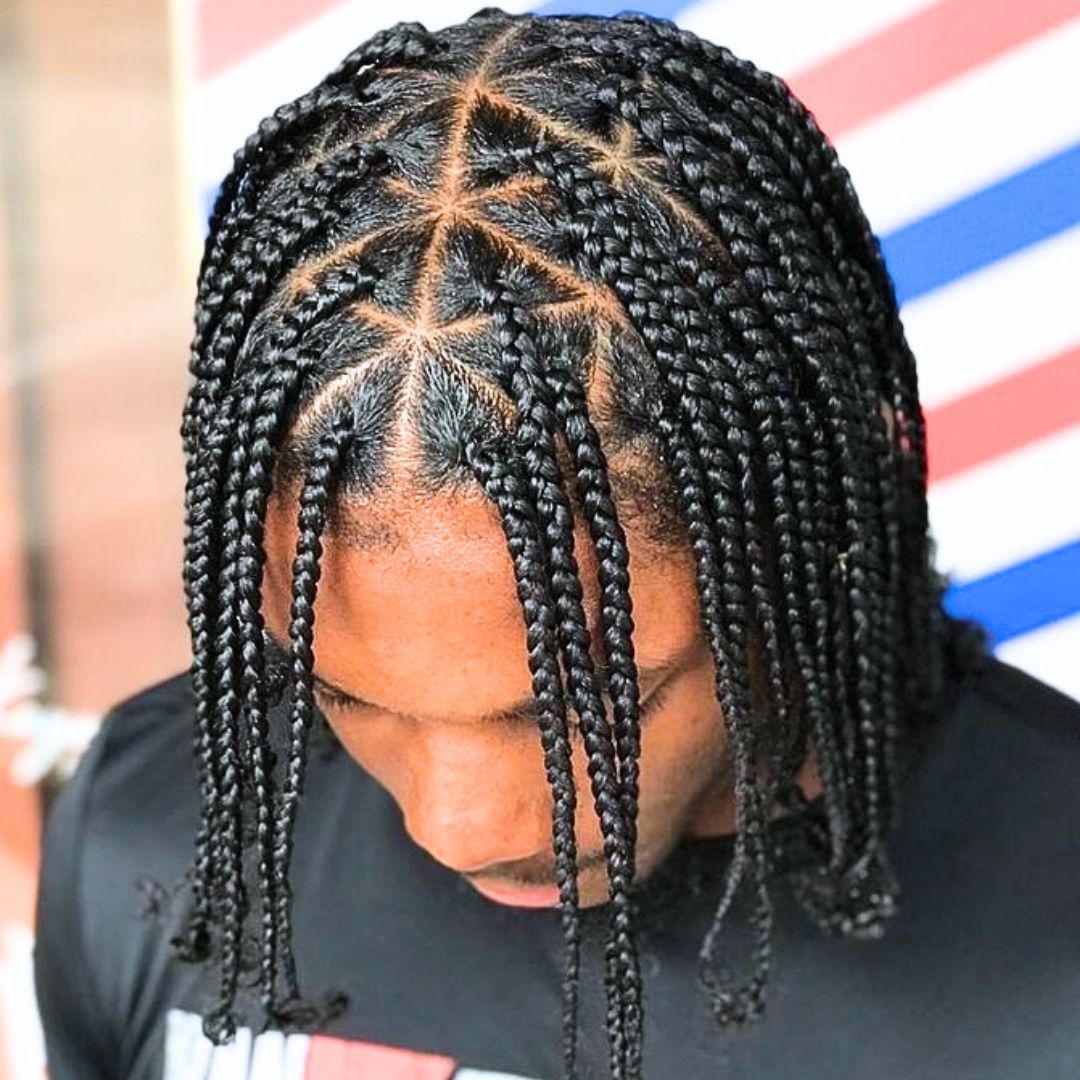 large braids on men