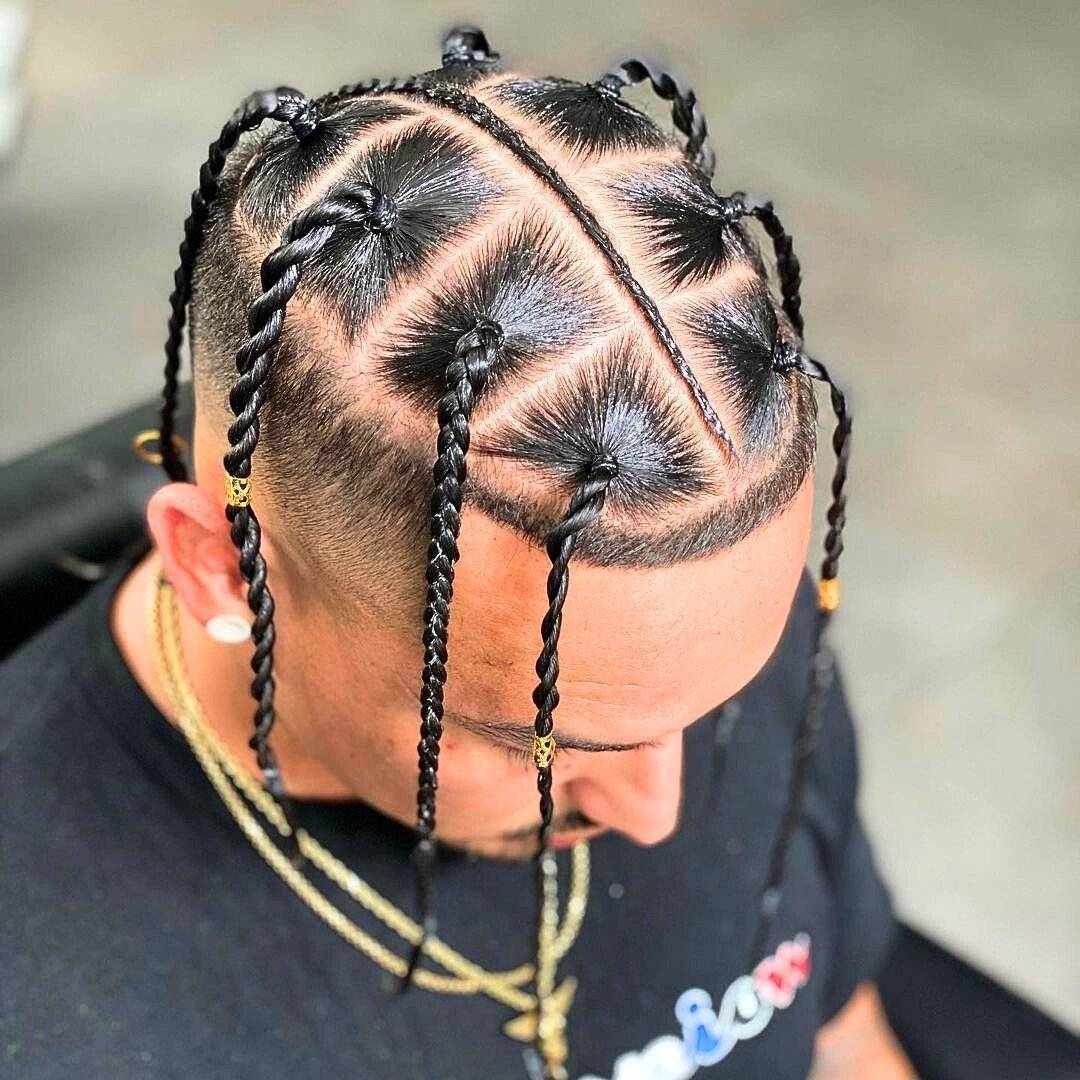 Pop Smoke braids with accessories