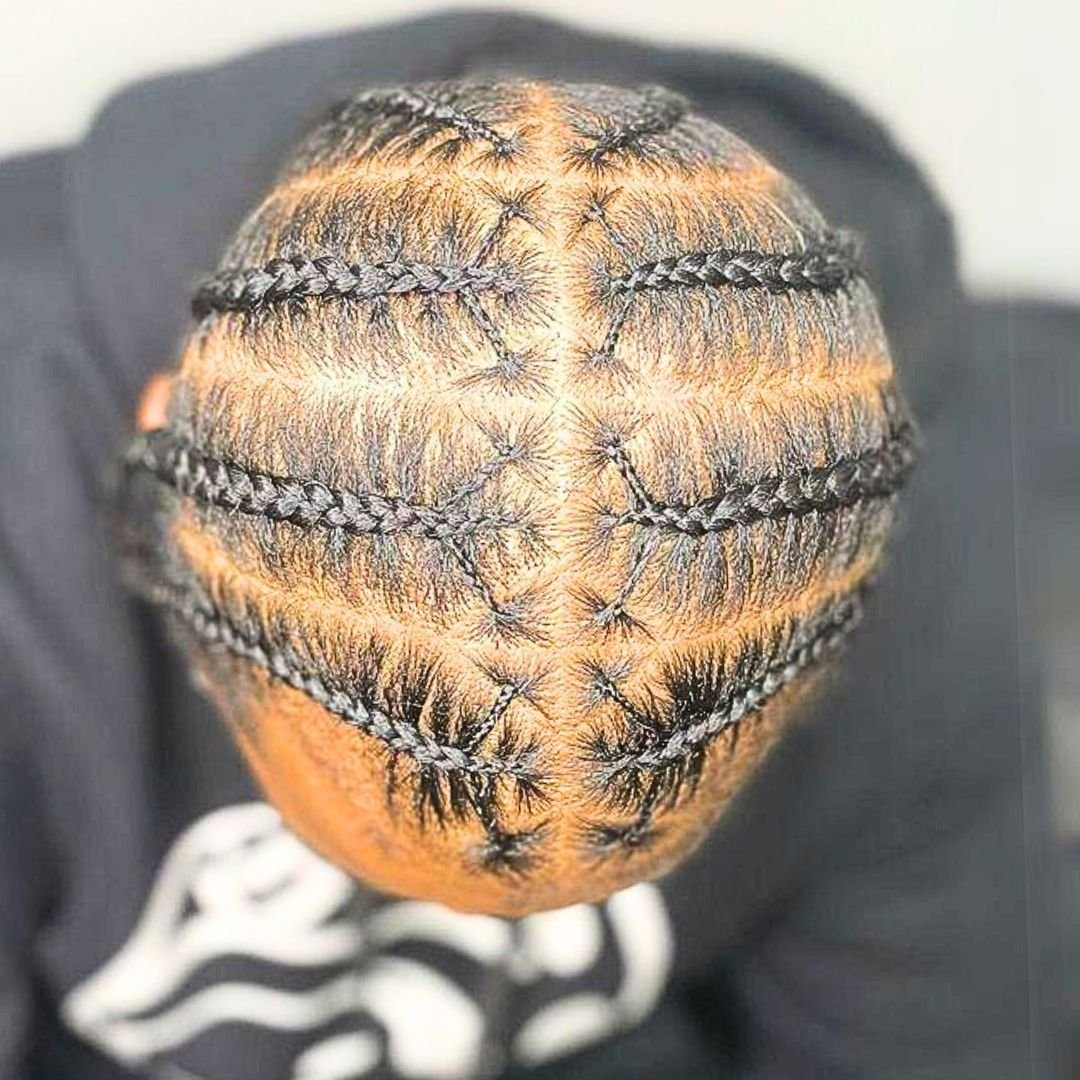 Stitch braids on Men