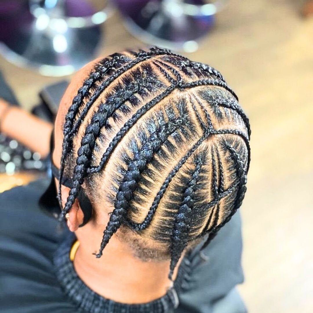 Mens pop smoke braids hairstyle