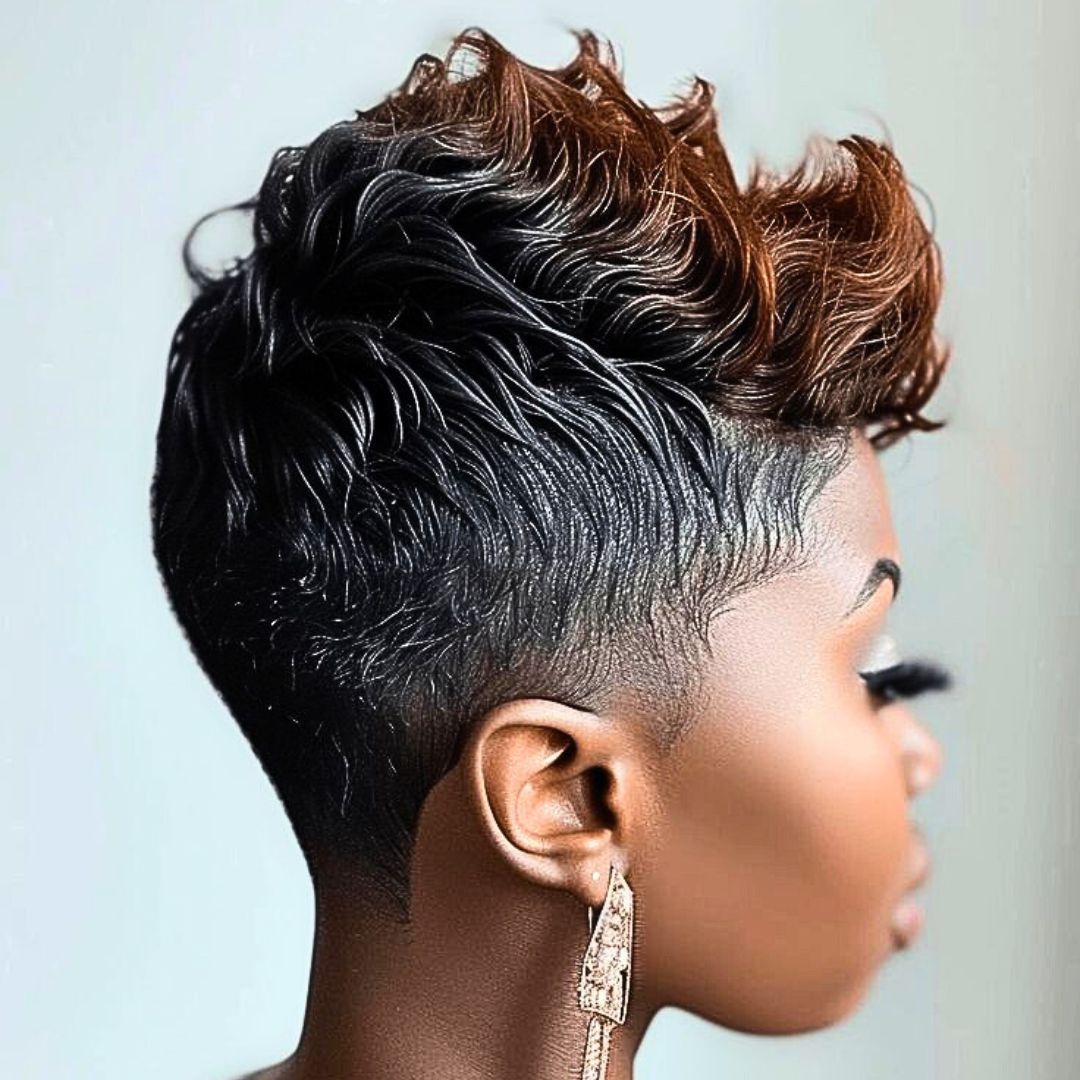 Mohawk pixie cut