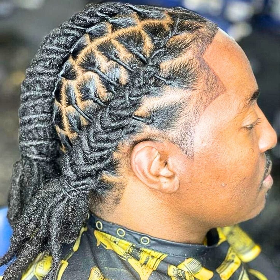 Long locs on men