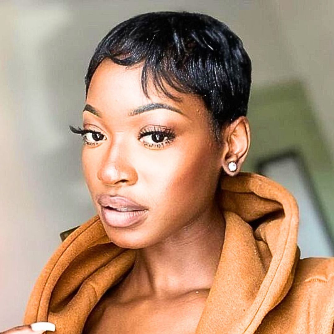 Thin hair pixie haircut
