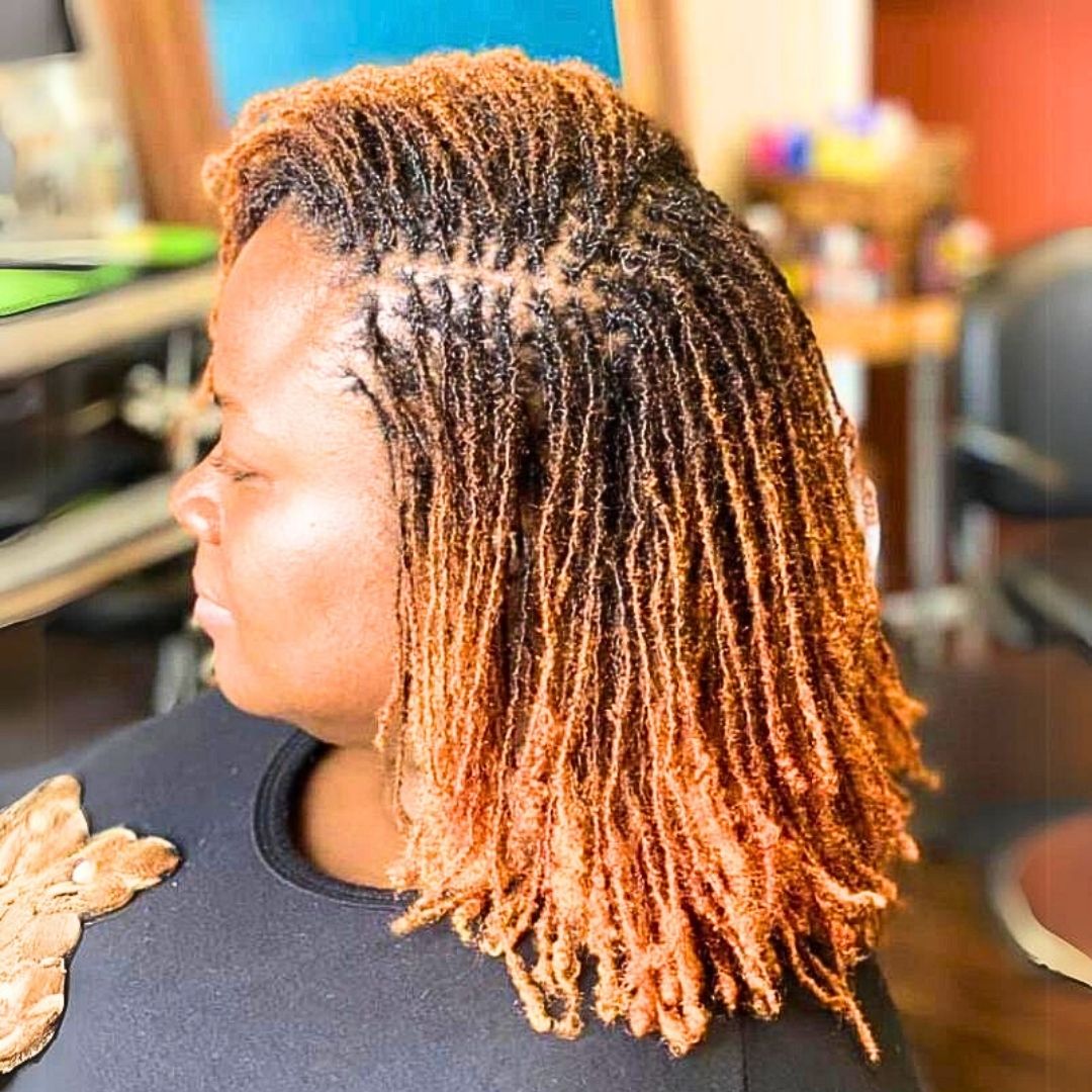 Sisterlocs hairstyle on black girls