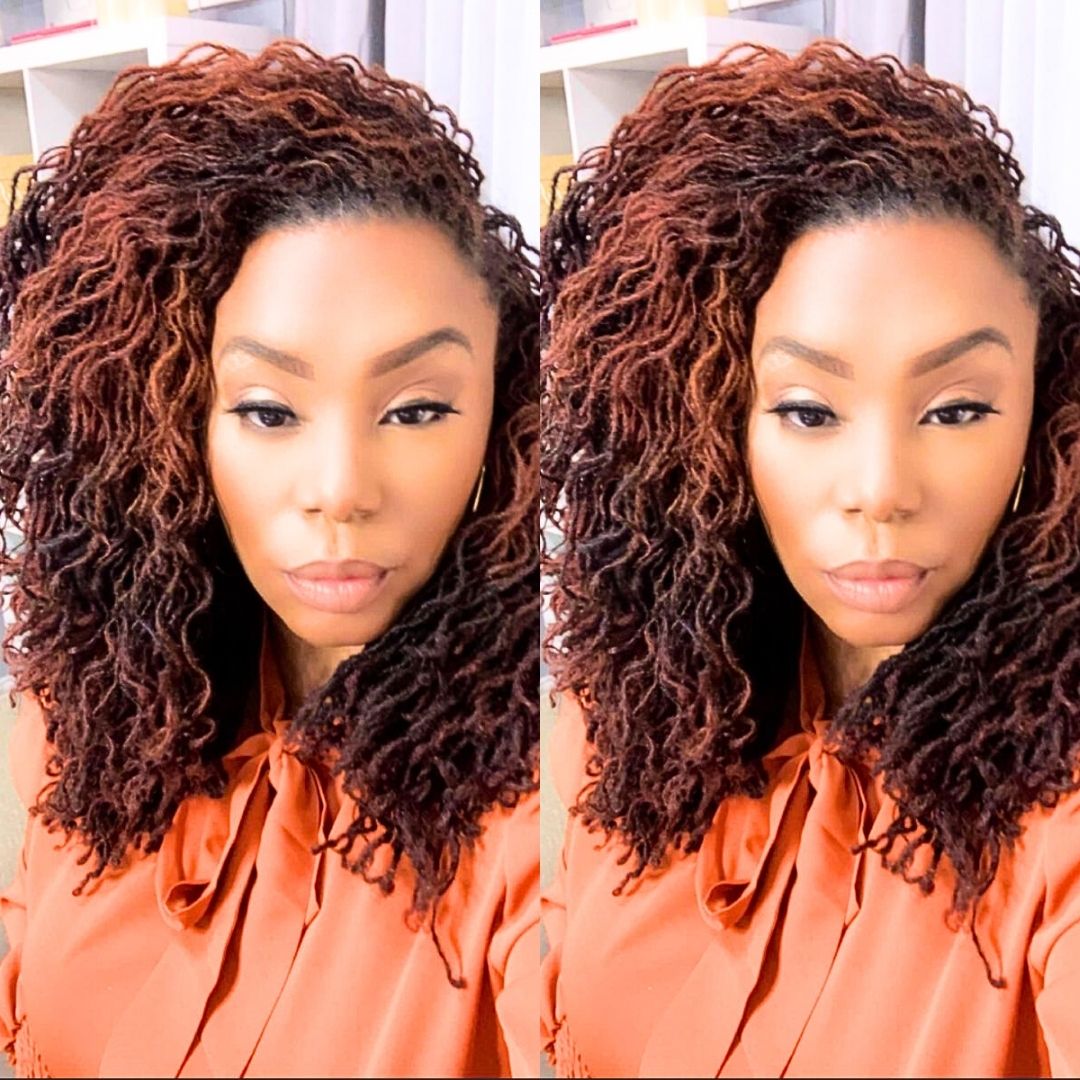 short sisterlocs hairstyle