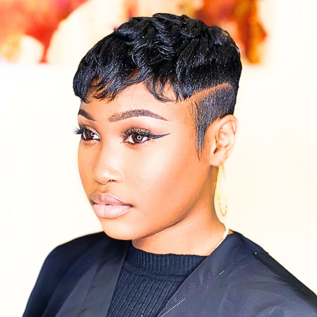 Pixie cut with fade