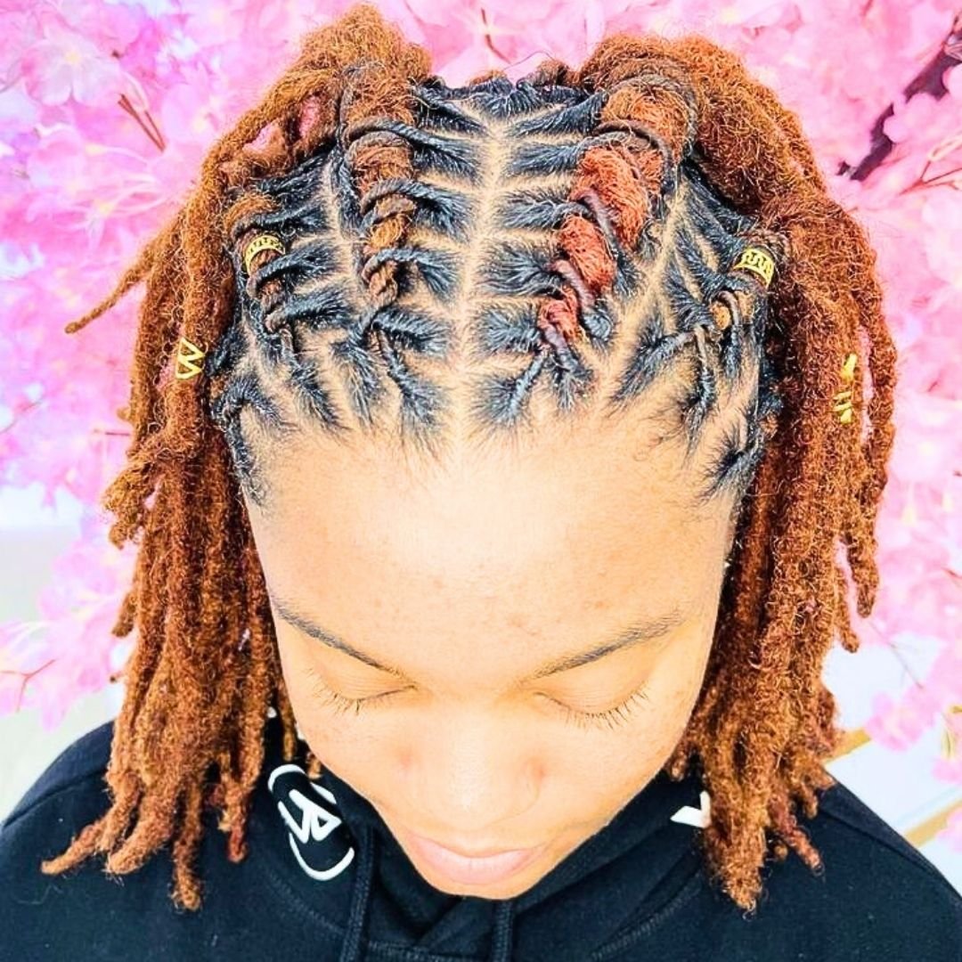 Braided locs on black girls