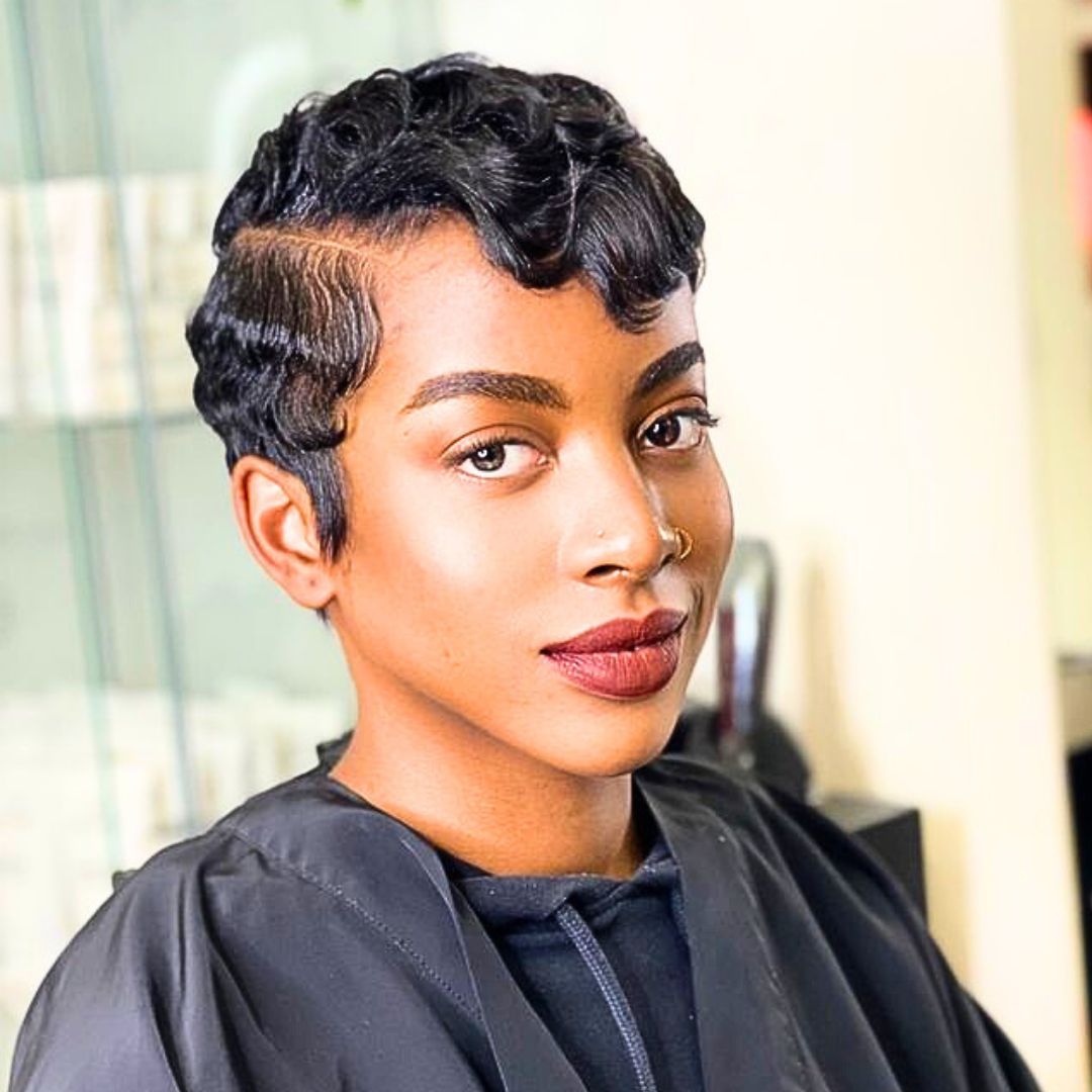 Wavy Curls on short hair