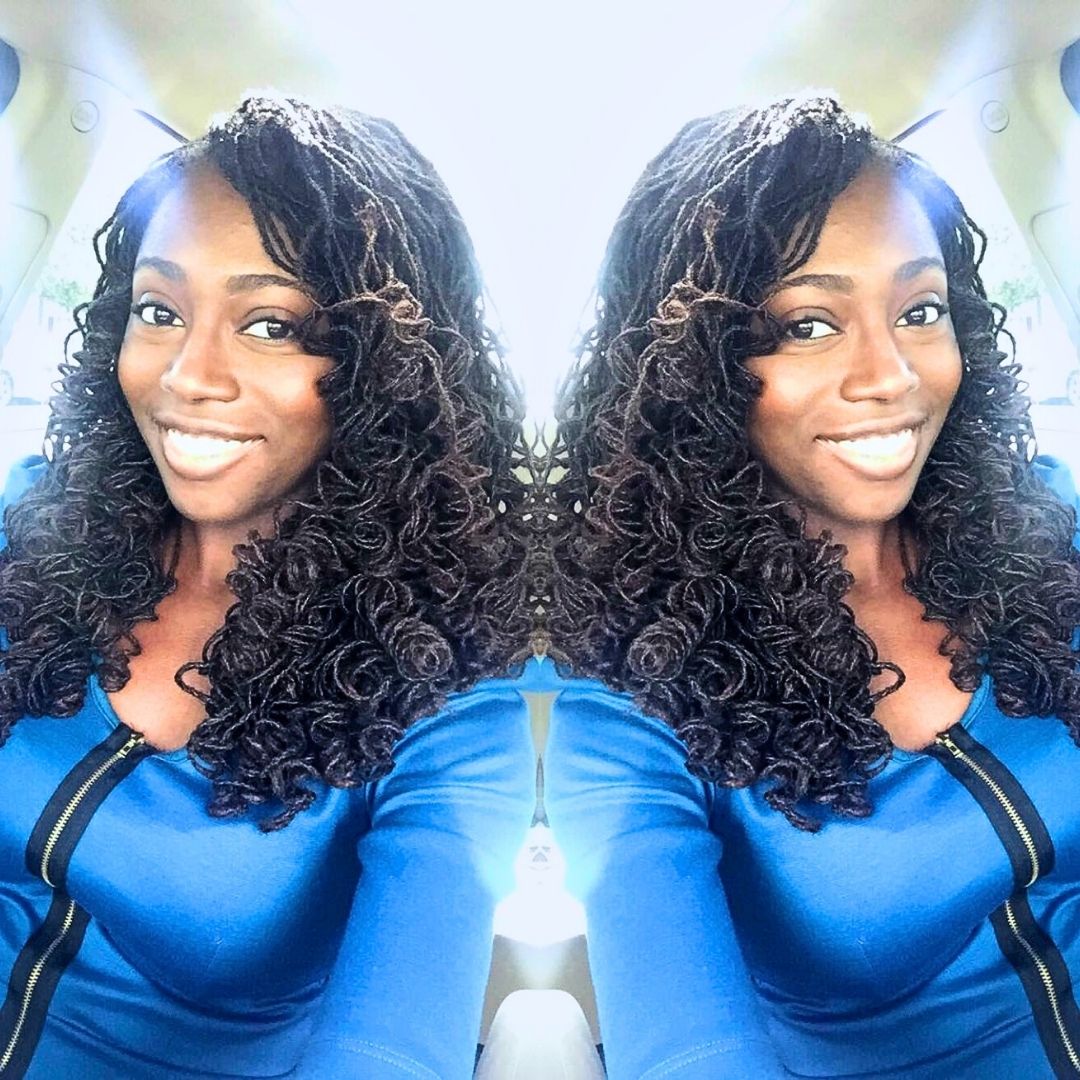 curly sisterlocks on women