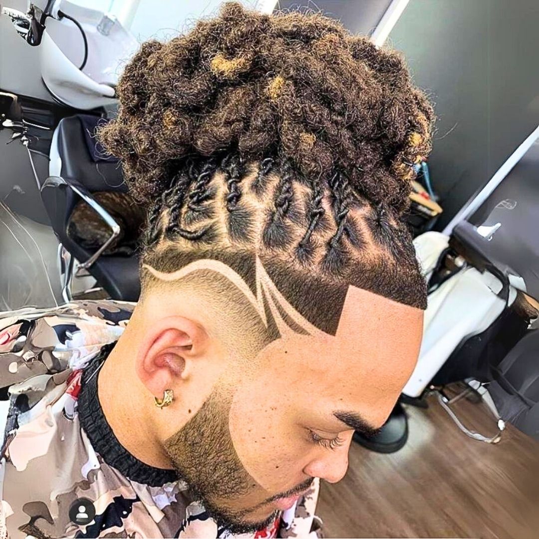 bun locs pn black guys