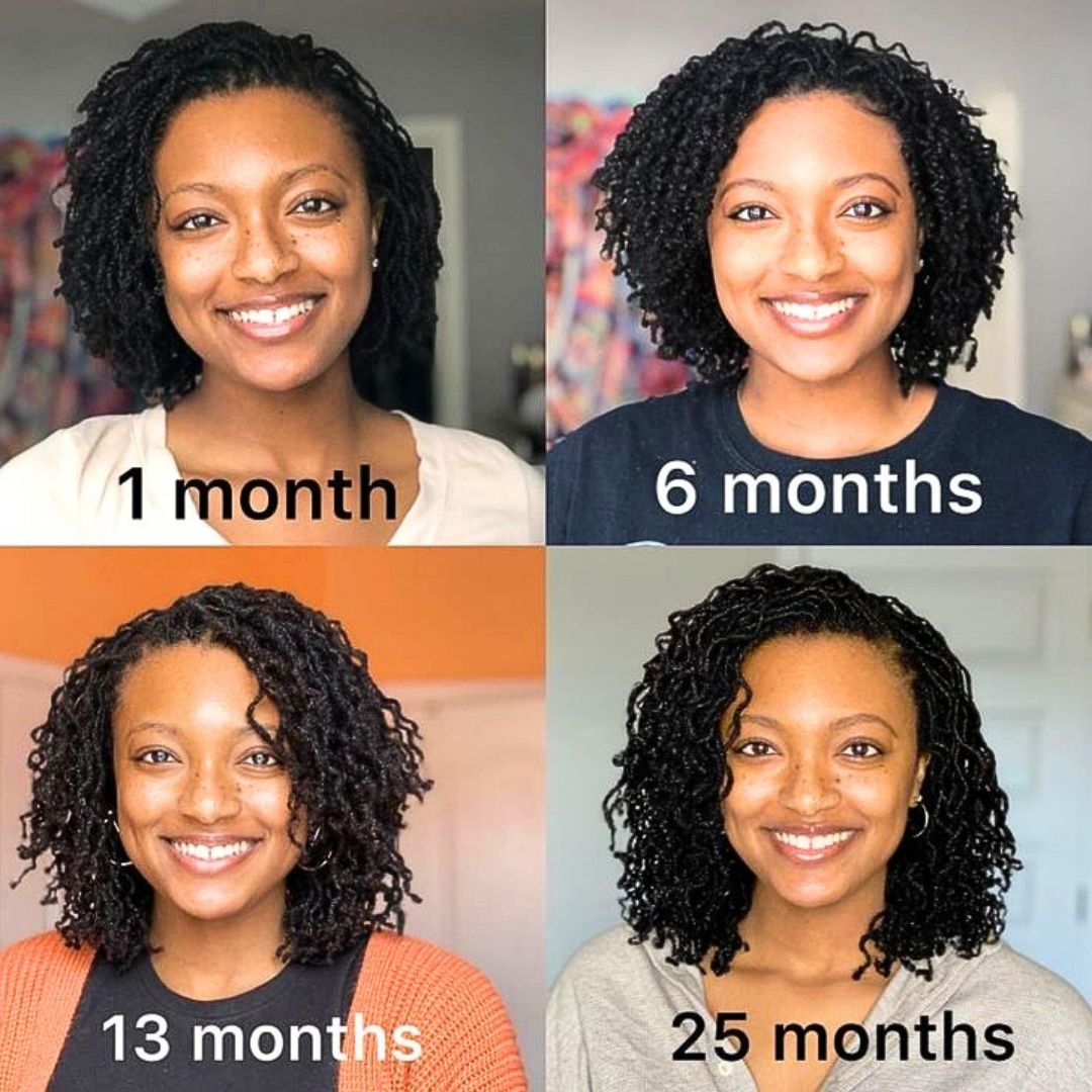 natural hair transformation locs