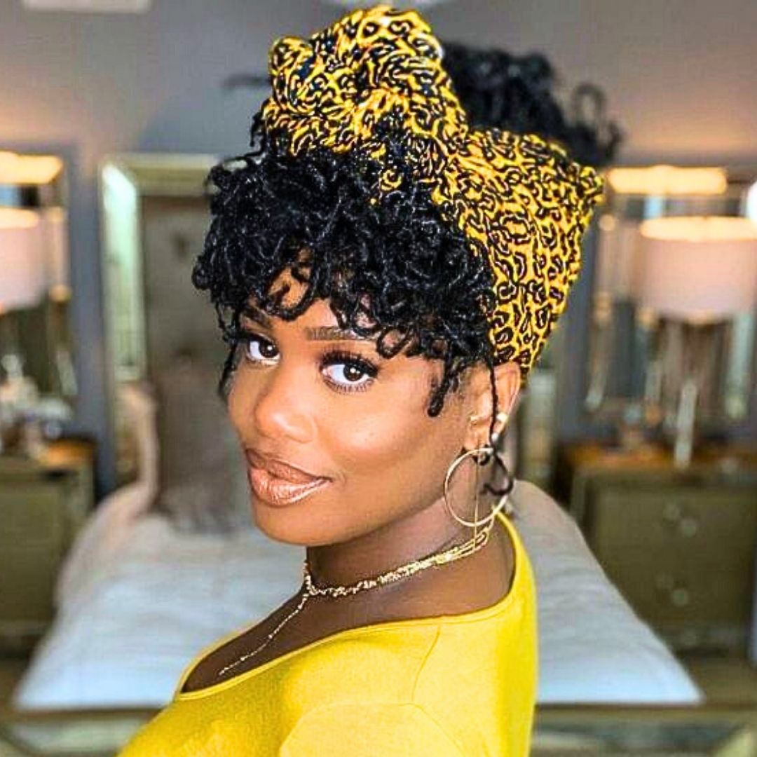 pineapple locs on black women