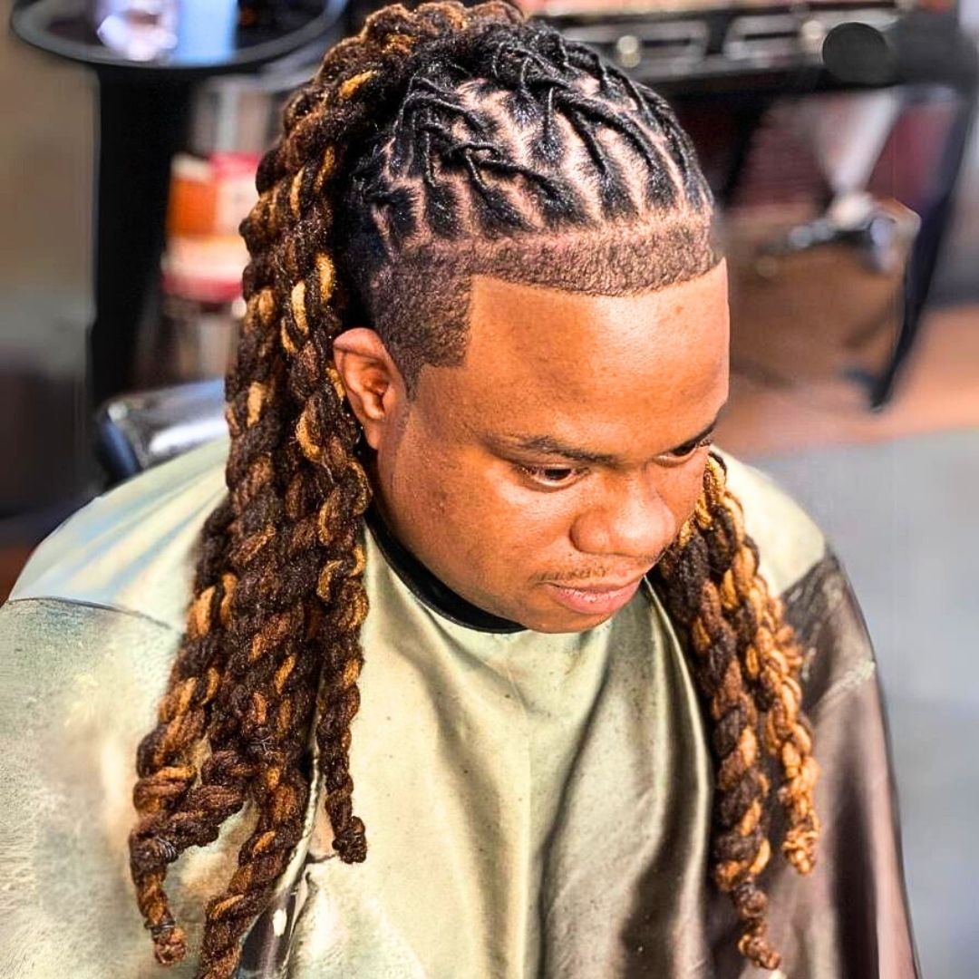 long dreadlocs on black men