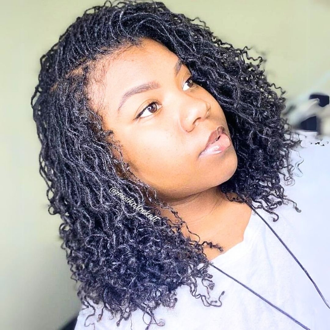 short wavy sisterlocs