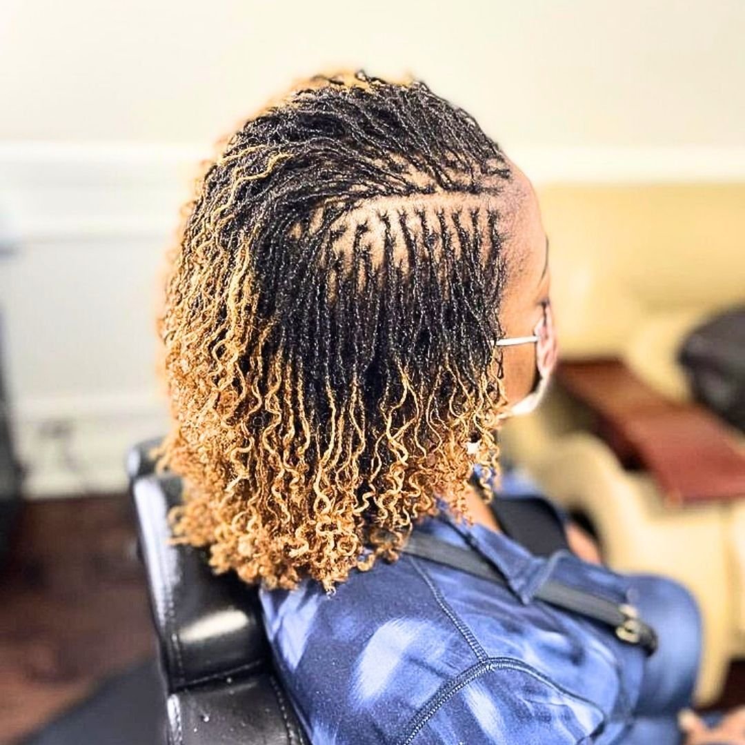 blonde sister locs