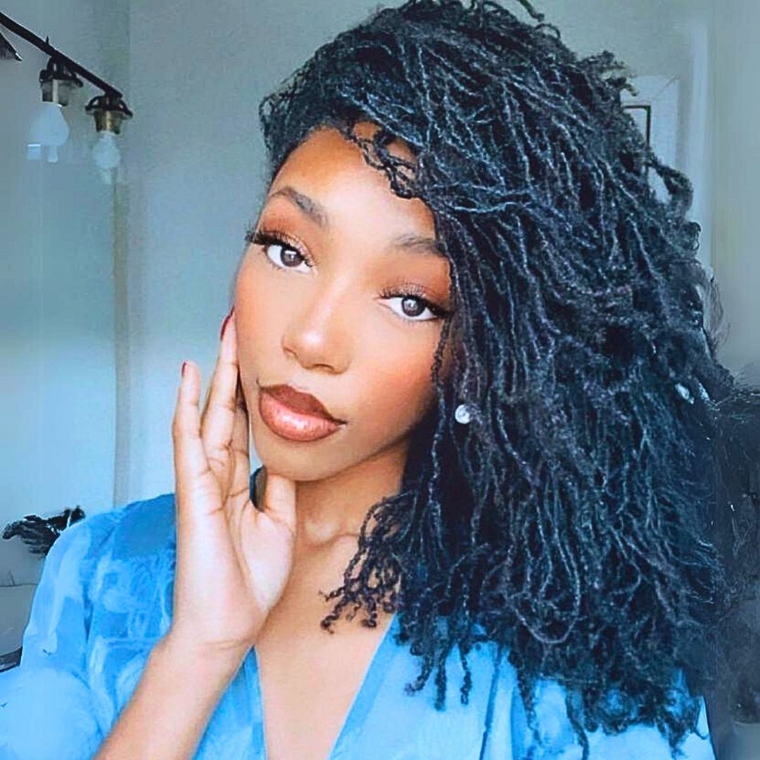 short micro locs on black girls