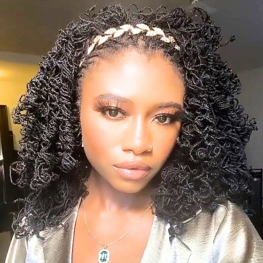 kinky locs with headband
