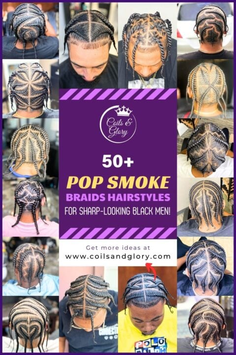 Stylish pop smoke braids for black men to look more neat!