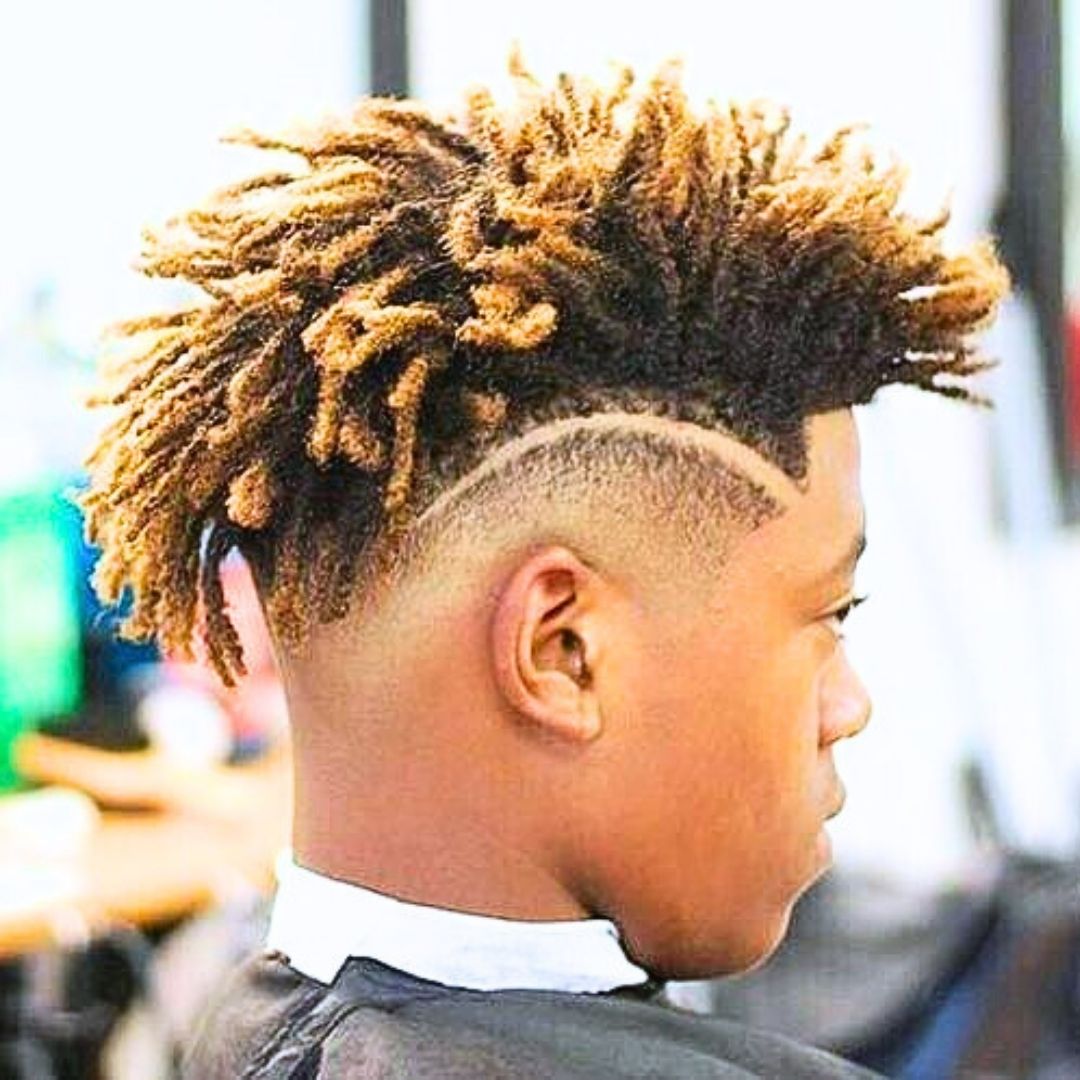fade side locs on men